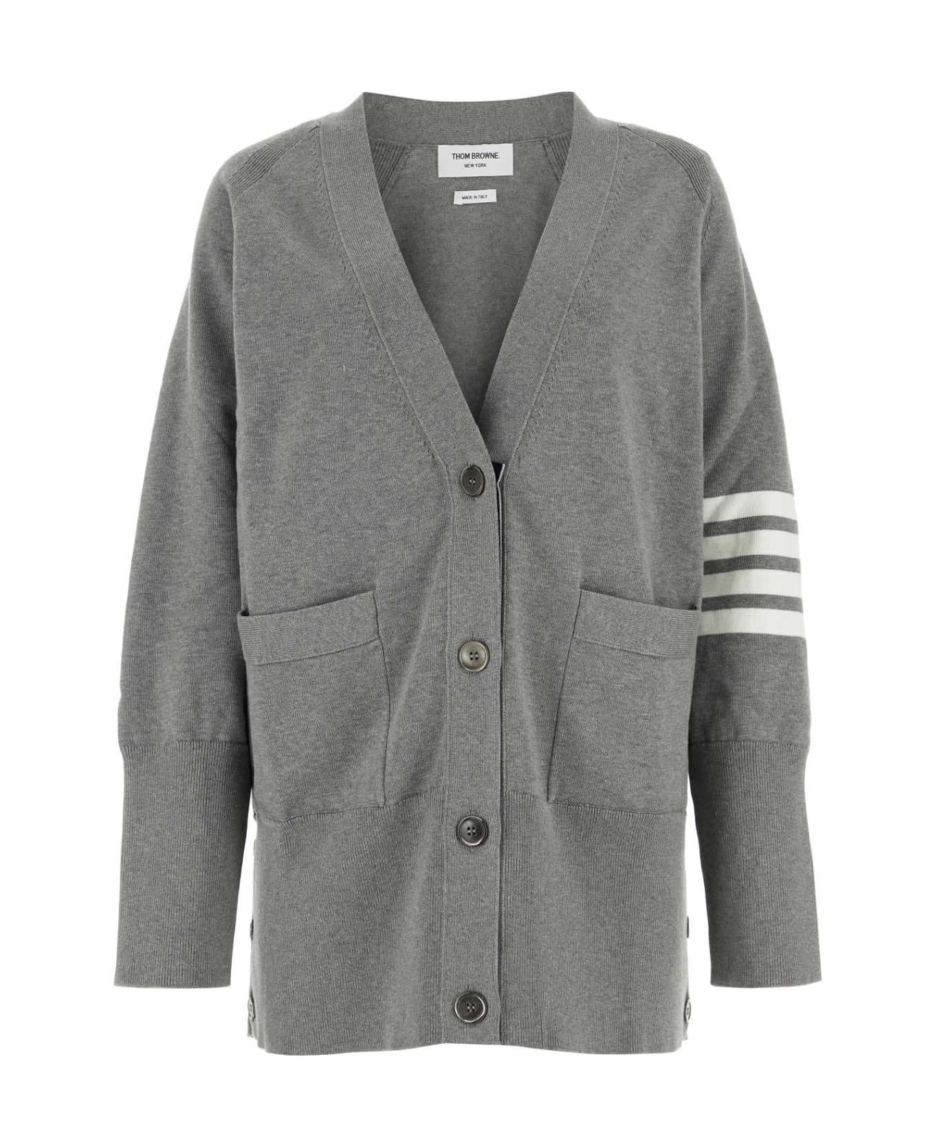 Thom Browne Grey Wool Oversize Cardigan - 055 カーディガン