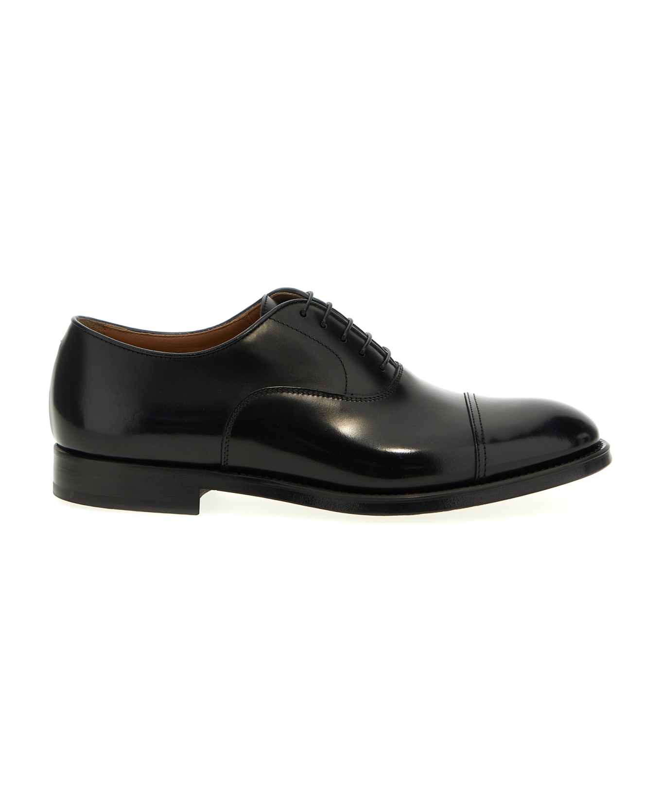 Doucal's Lace-up Leather - Nero