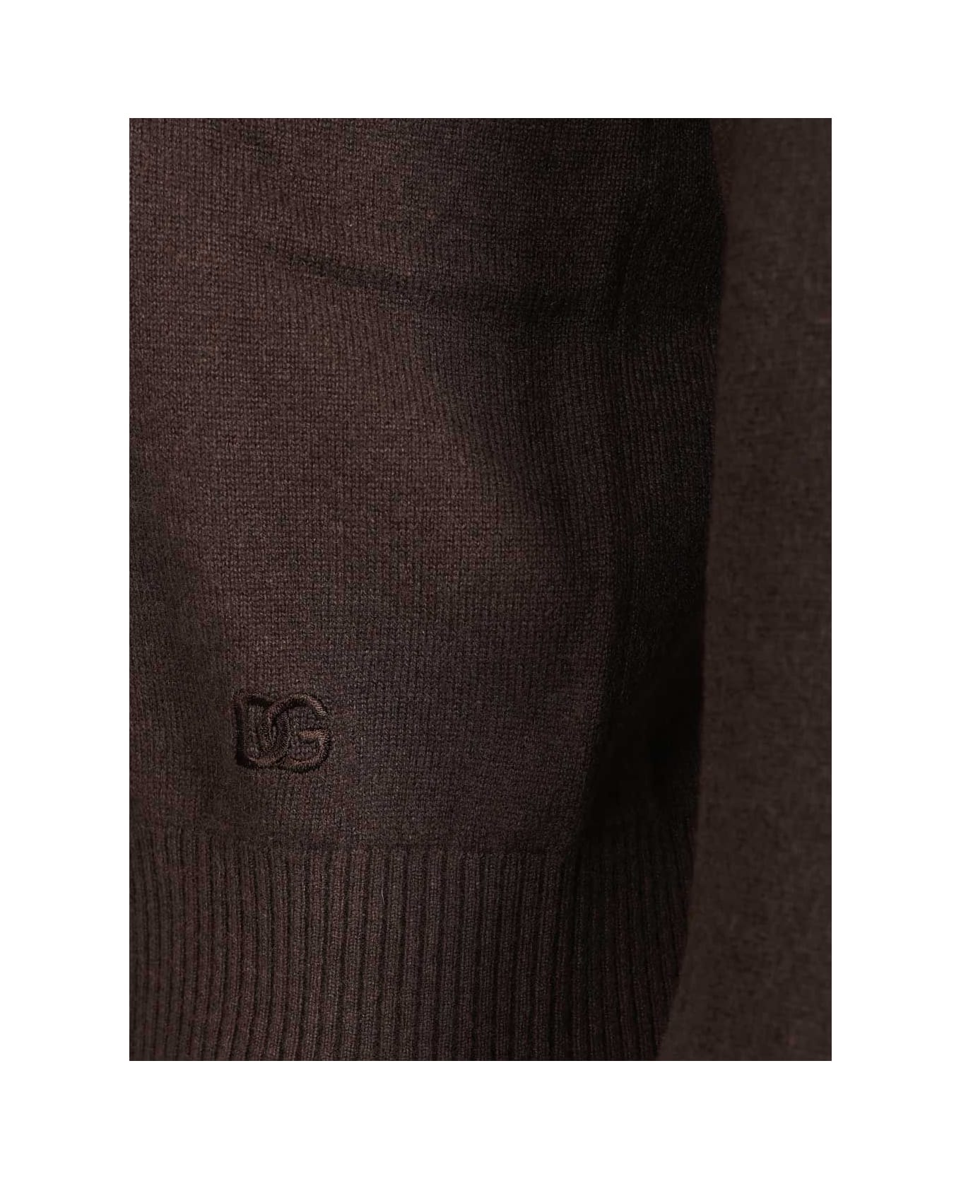 Dolce 
Gabbana Cashmere Polo Shirt - Brown