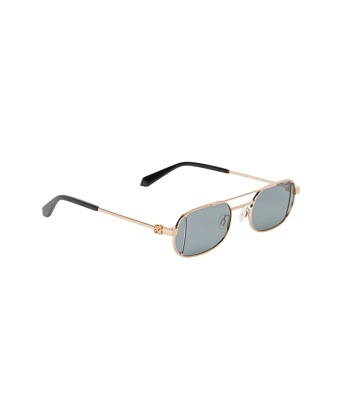 Off-White Oeri14h Lynn 7606 Gold Dark Grey Sunglasses - Oro