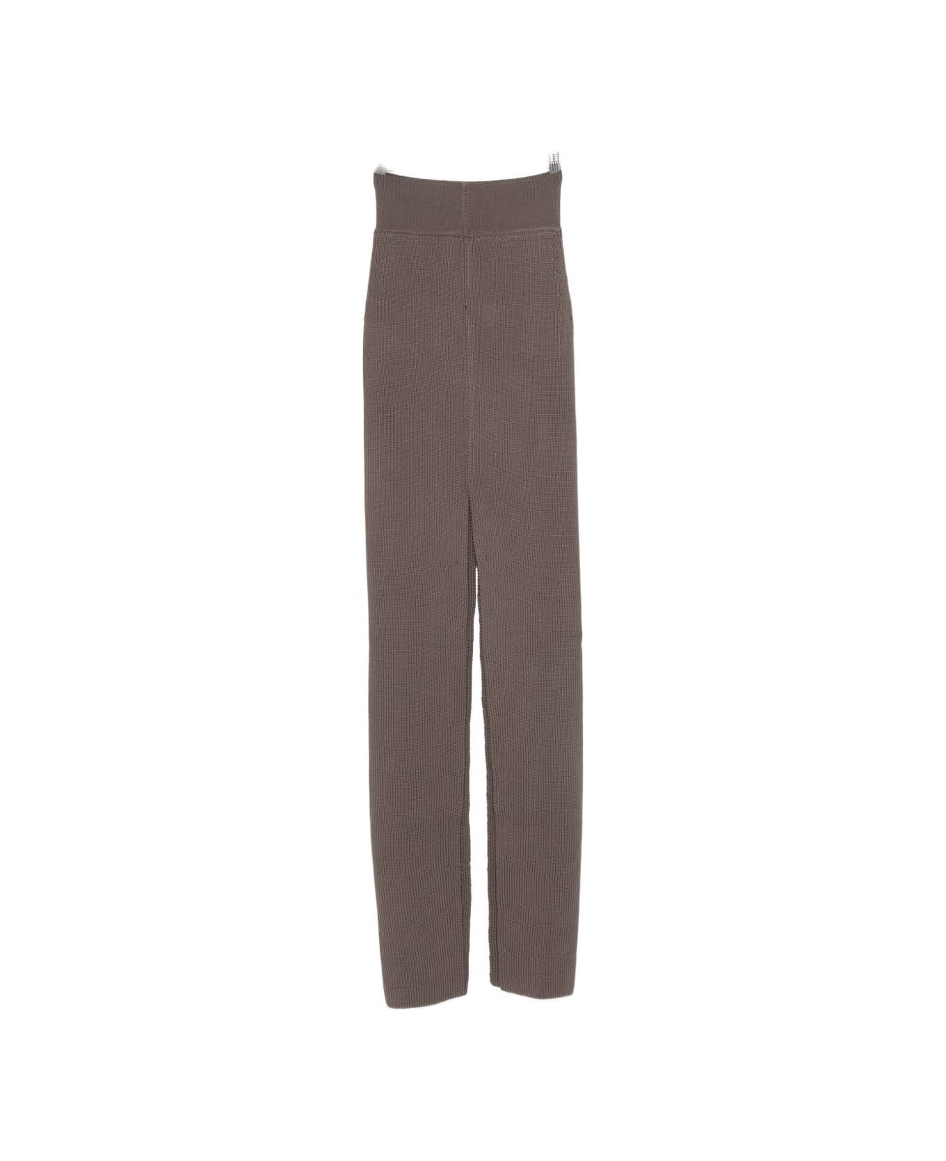 Rick Owens Wool Long Skirt - Grey