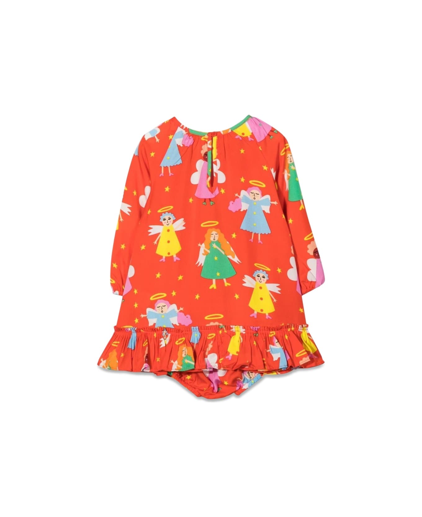 Stella McCartney Kids M/l Dress With Little Angels Coulottes - MULTICOLOUR ワンピース＆ドレス