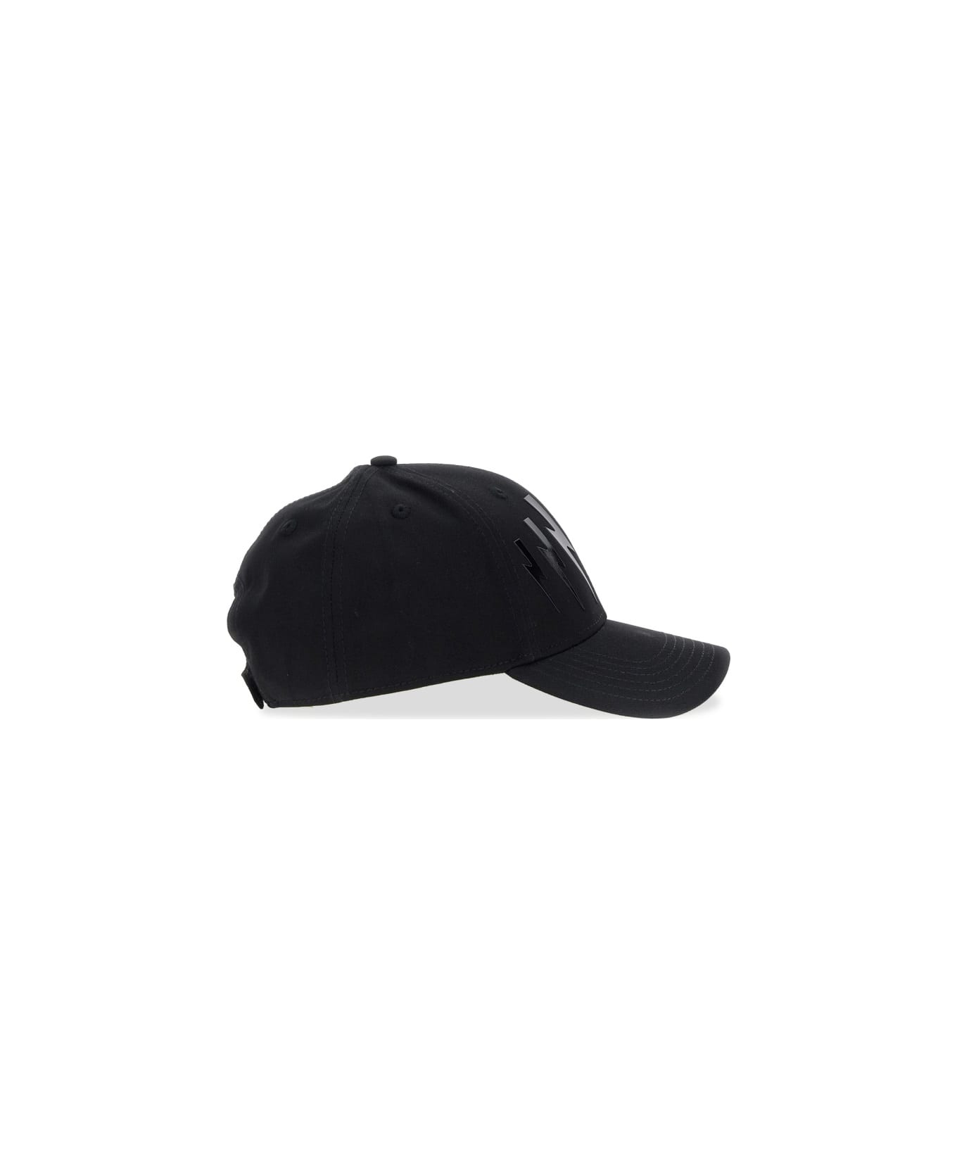 Neil Barrett Baseball Hat With Logo - BLACK 帽子