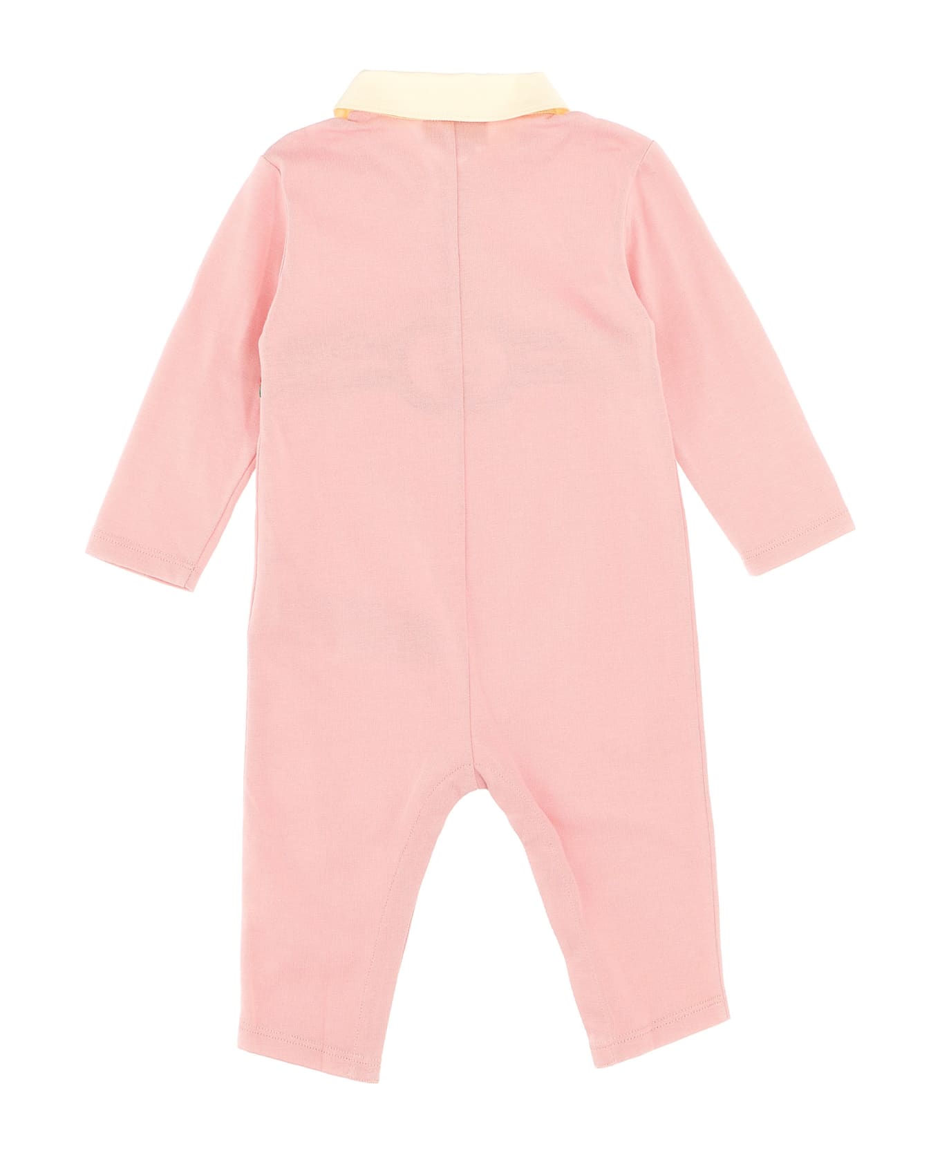 Gucci Logo Embroidery Jumpsuit - Pink
