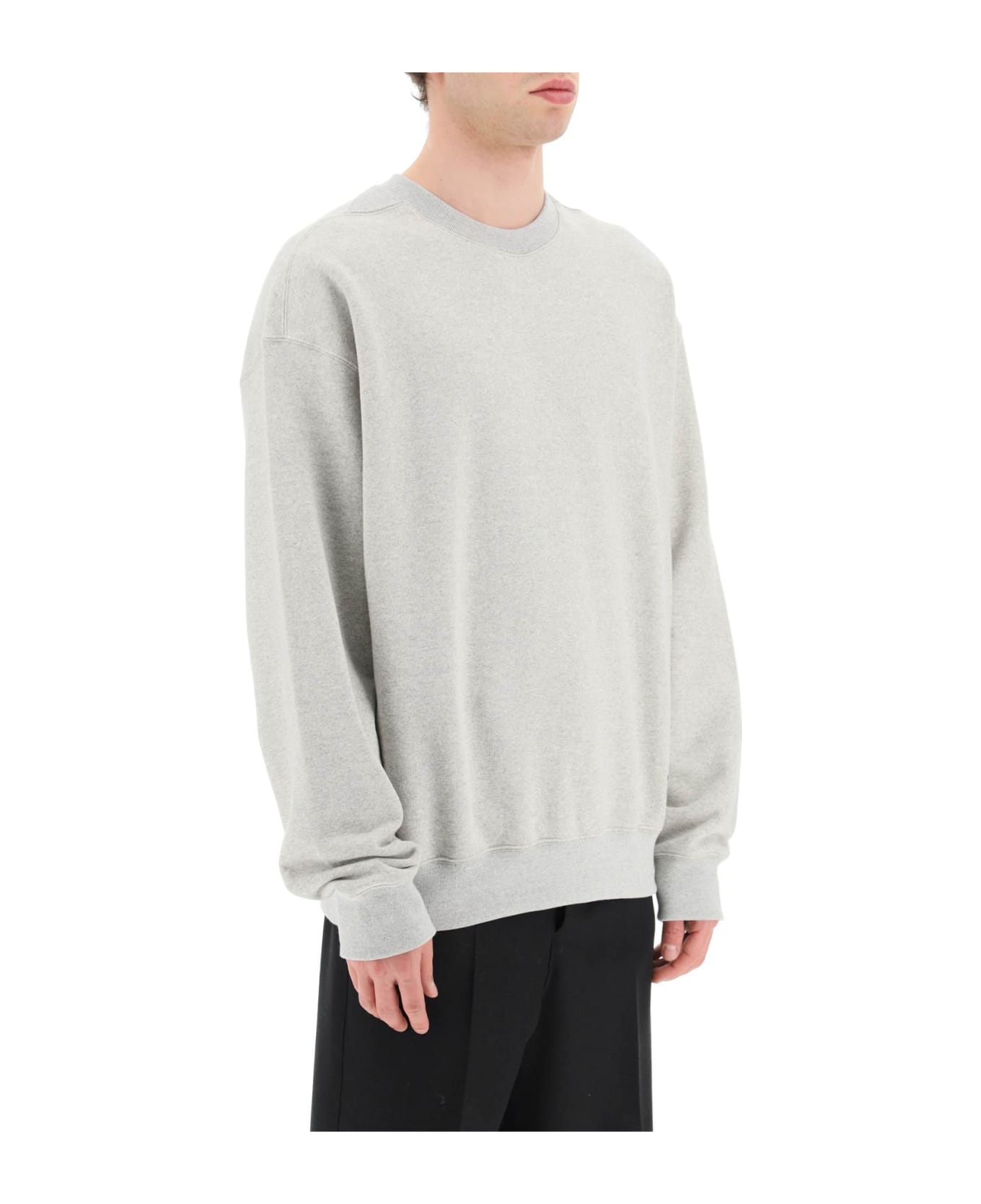 Jil Sander Oversized French Terry Sweatshirt - POWDER GREEN (Grey) フリース