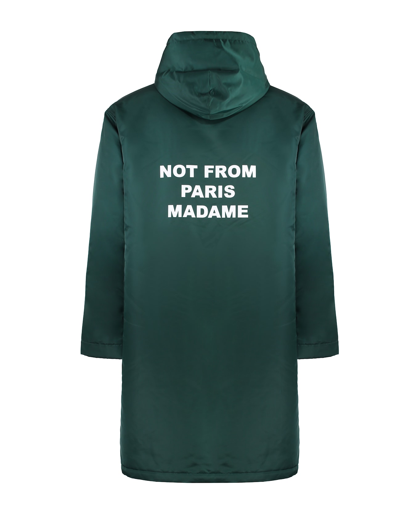 Drôle de Monsieur Slogan Nylon Parka - Green