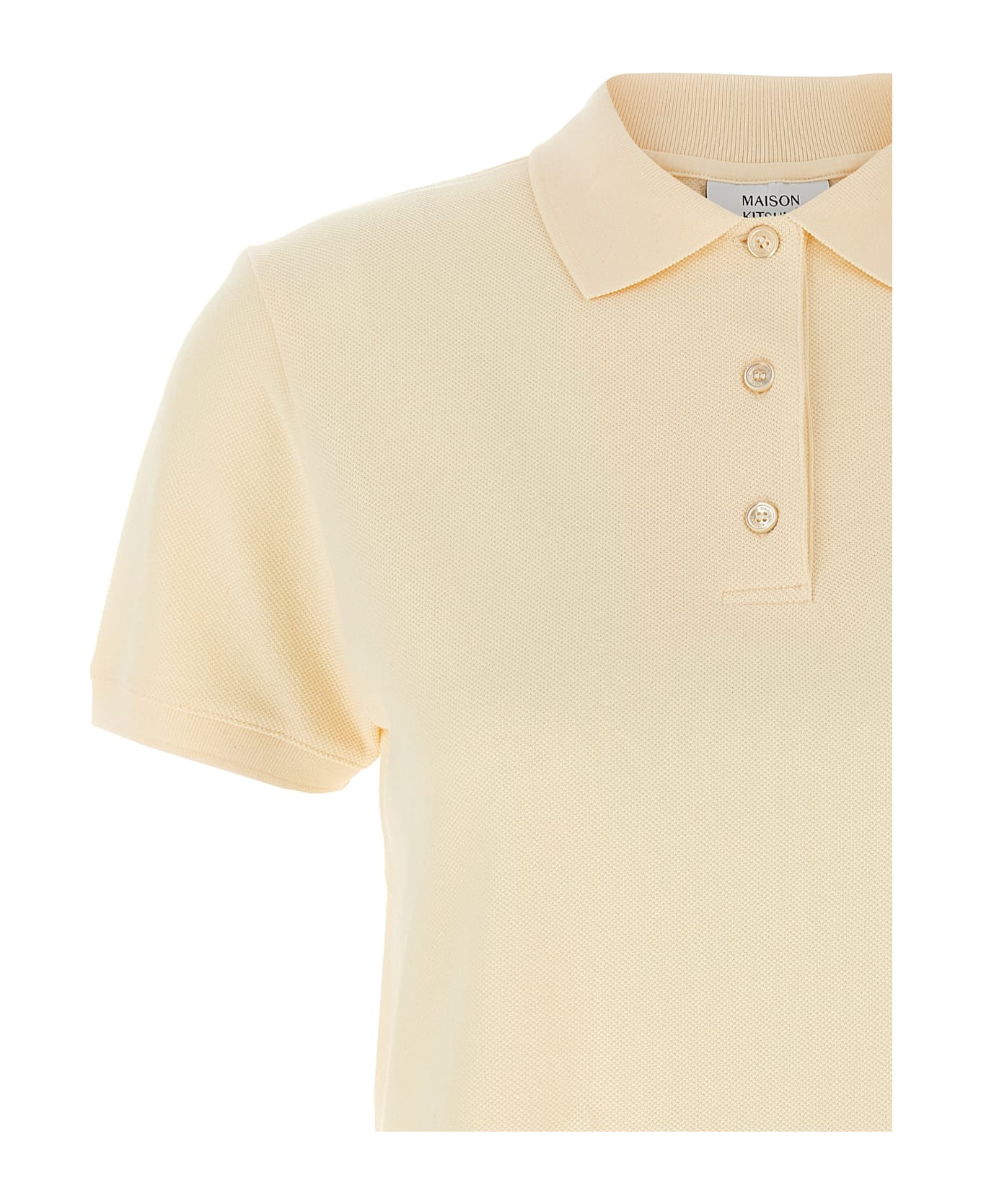 Maison Kitsuné 
baby Fox
 Polo Shirt - Beige