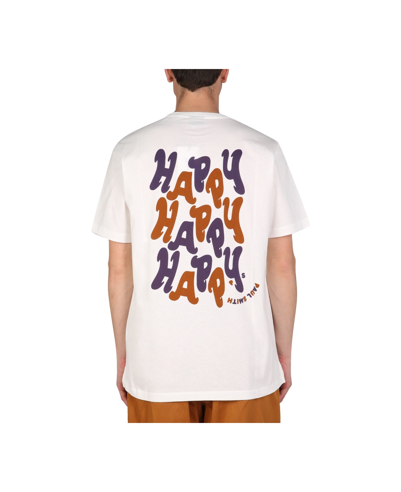 PS by Paul Smith Happy Happy T-shirt - WHITE