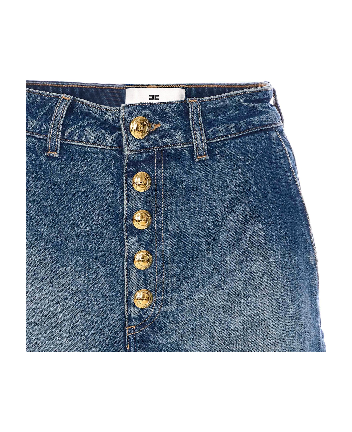 Elisabetta Franchi Denim Shorts - Blue