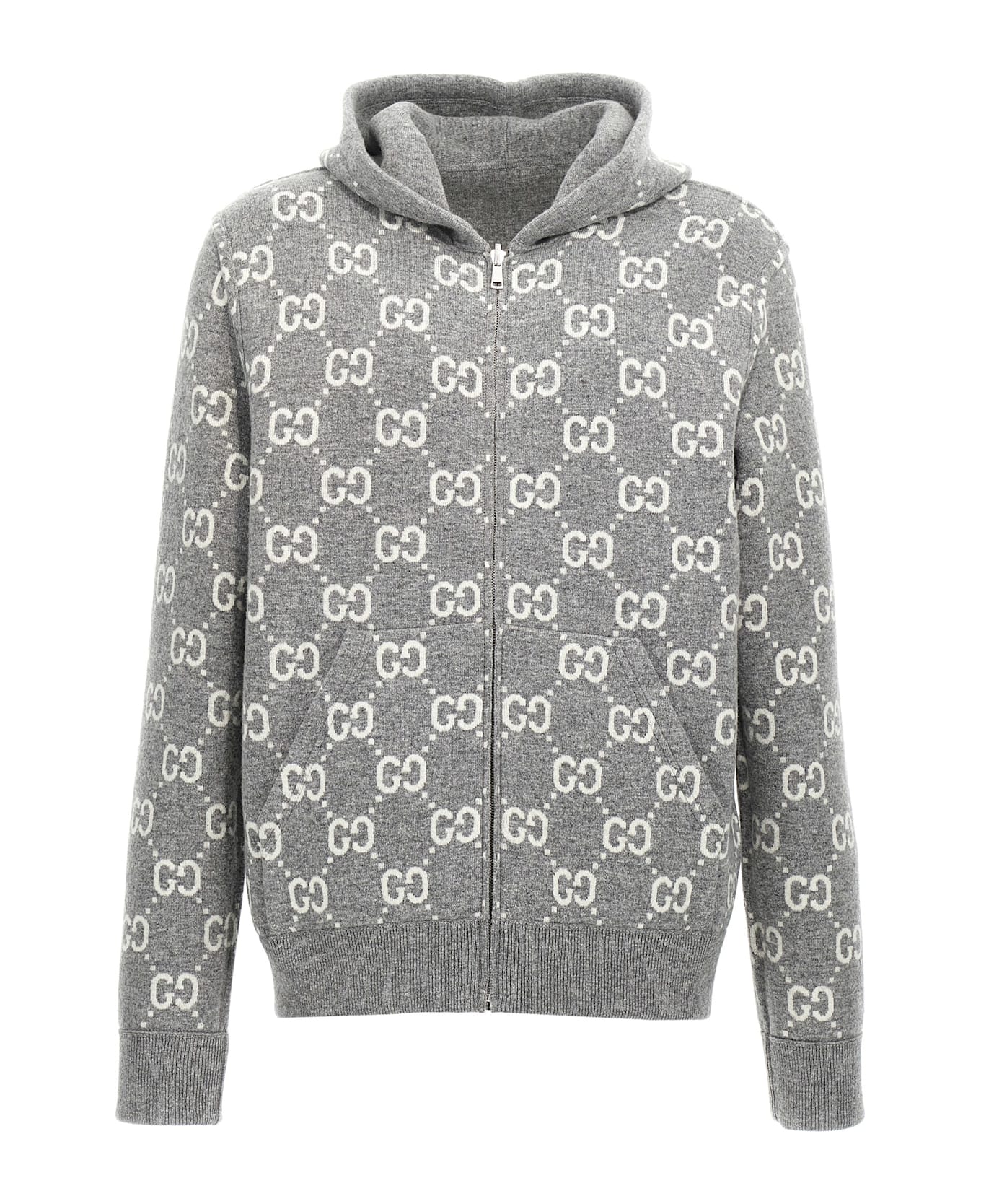 Gucci Hooded Cardigan - Gray