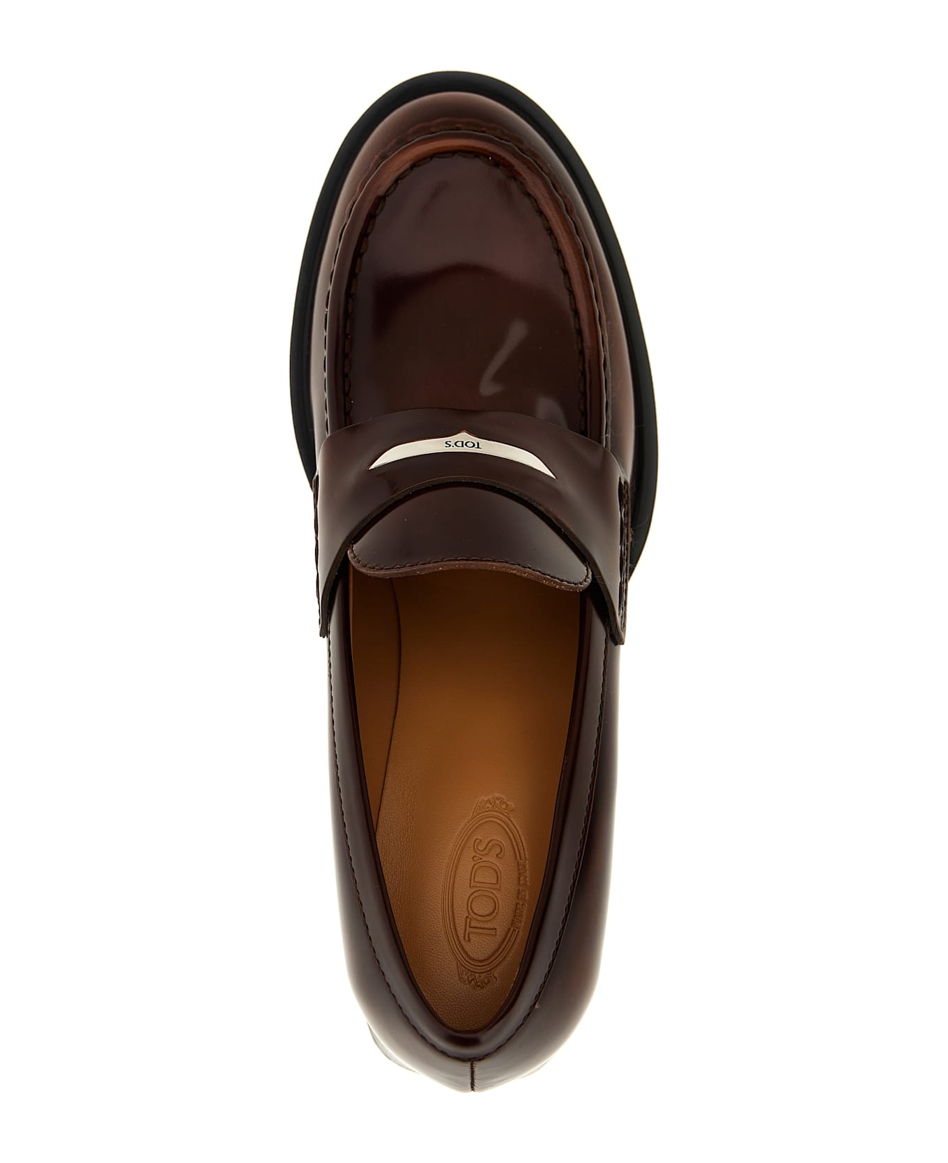 Tod's Leather Loafers - Brown ハイヒール