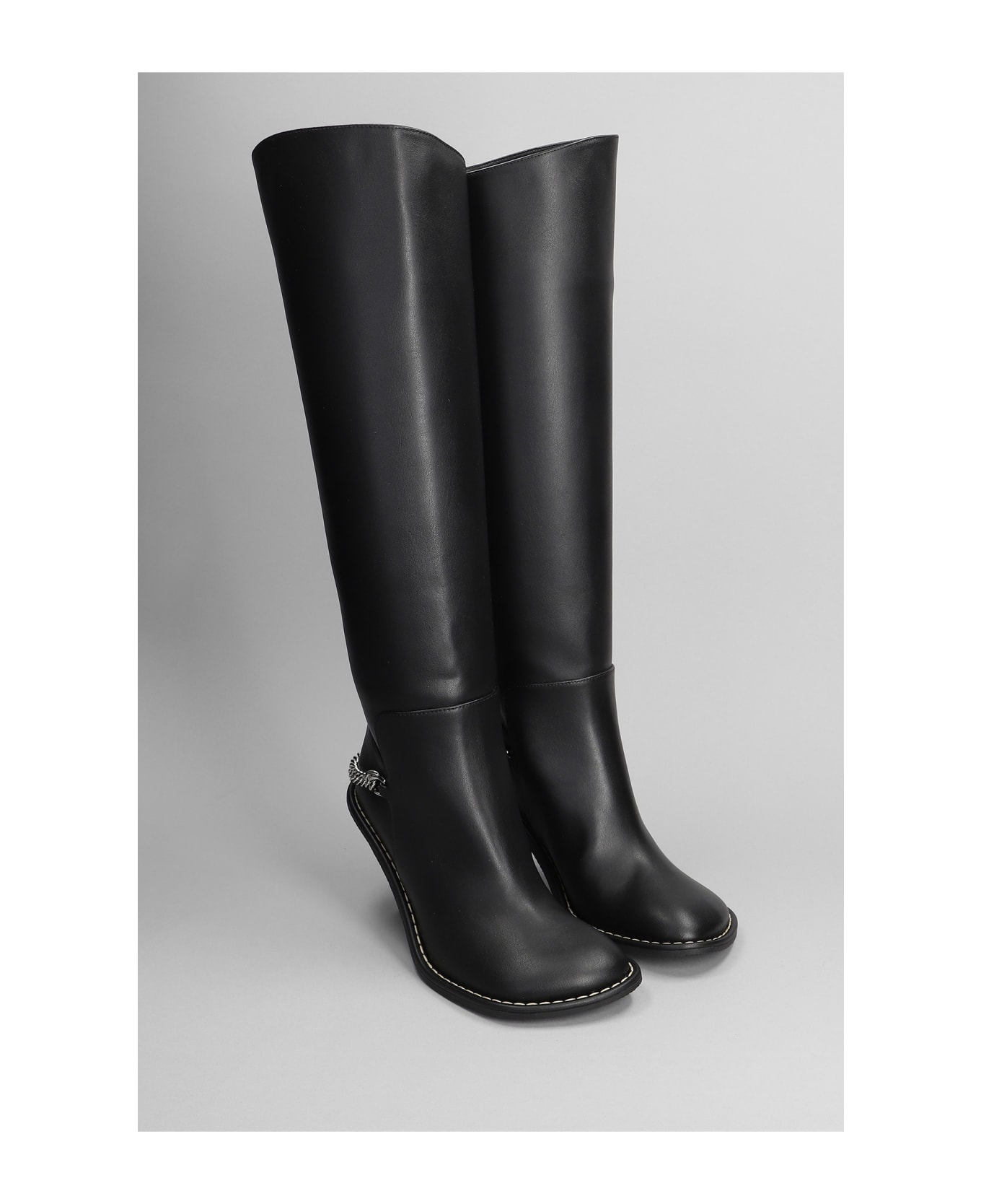 Stella McCartney Ryder Knee-high Stiletto Boots - BLACK