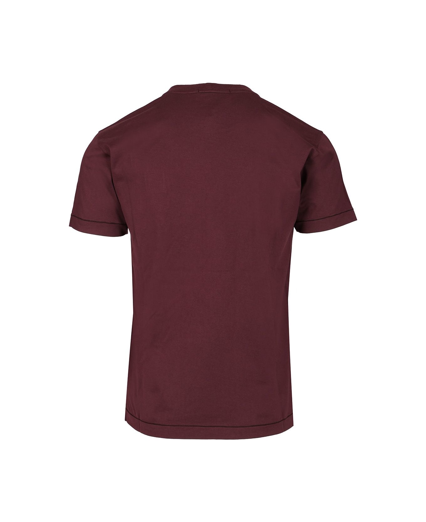 Stone Island Short-sleeved Cotton Jersey T-shirt - PINK