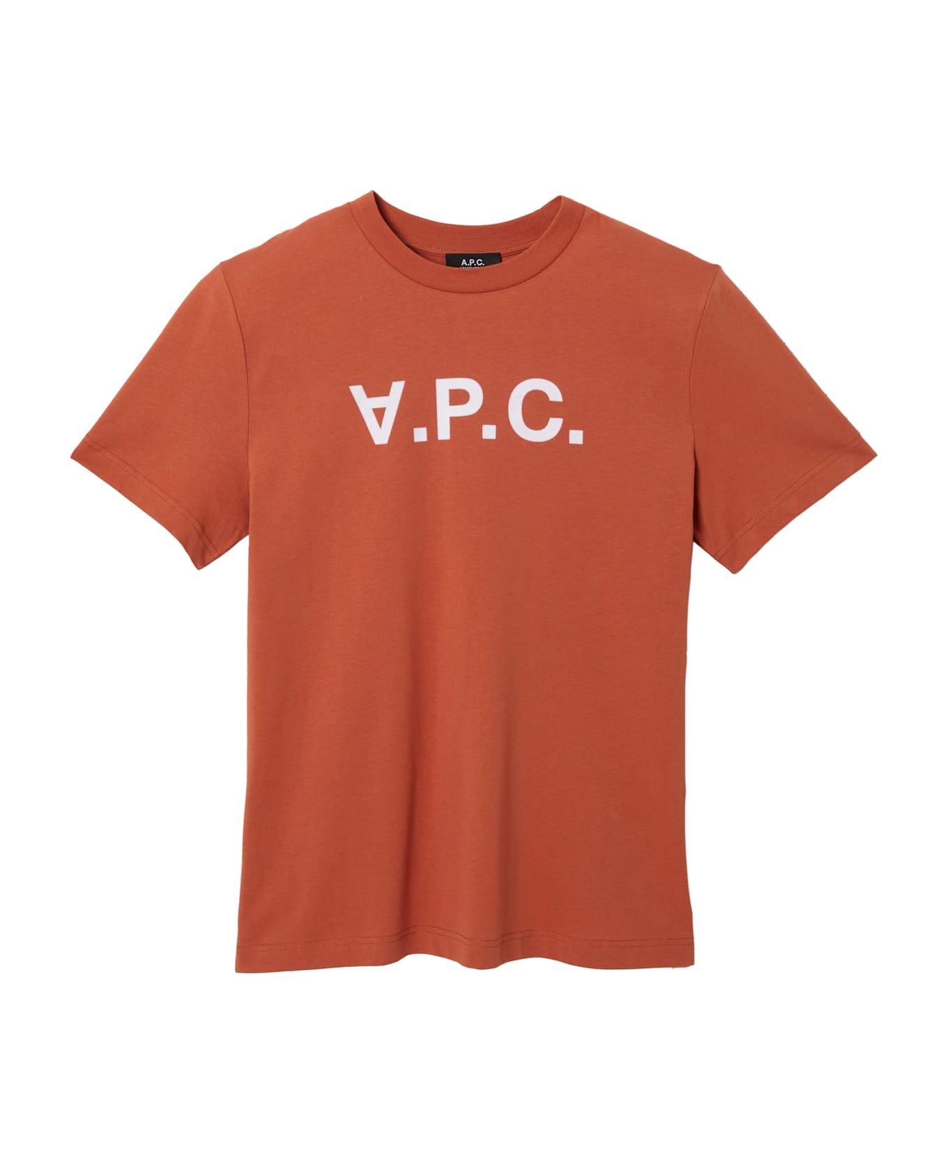 A.P.C. T-shirt Standard Grand Vpc - Gla Terracotta Blanc