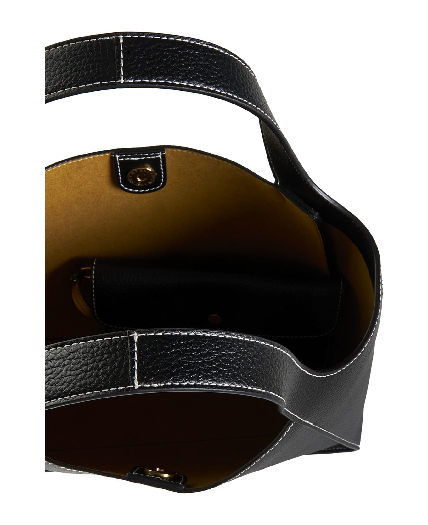 Stella McCartney Shoulder Bag With Logo - Black