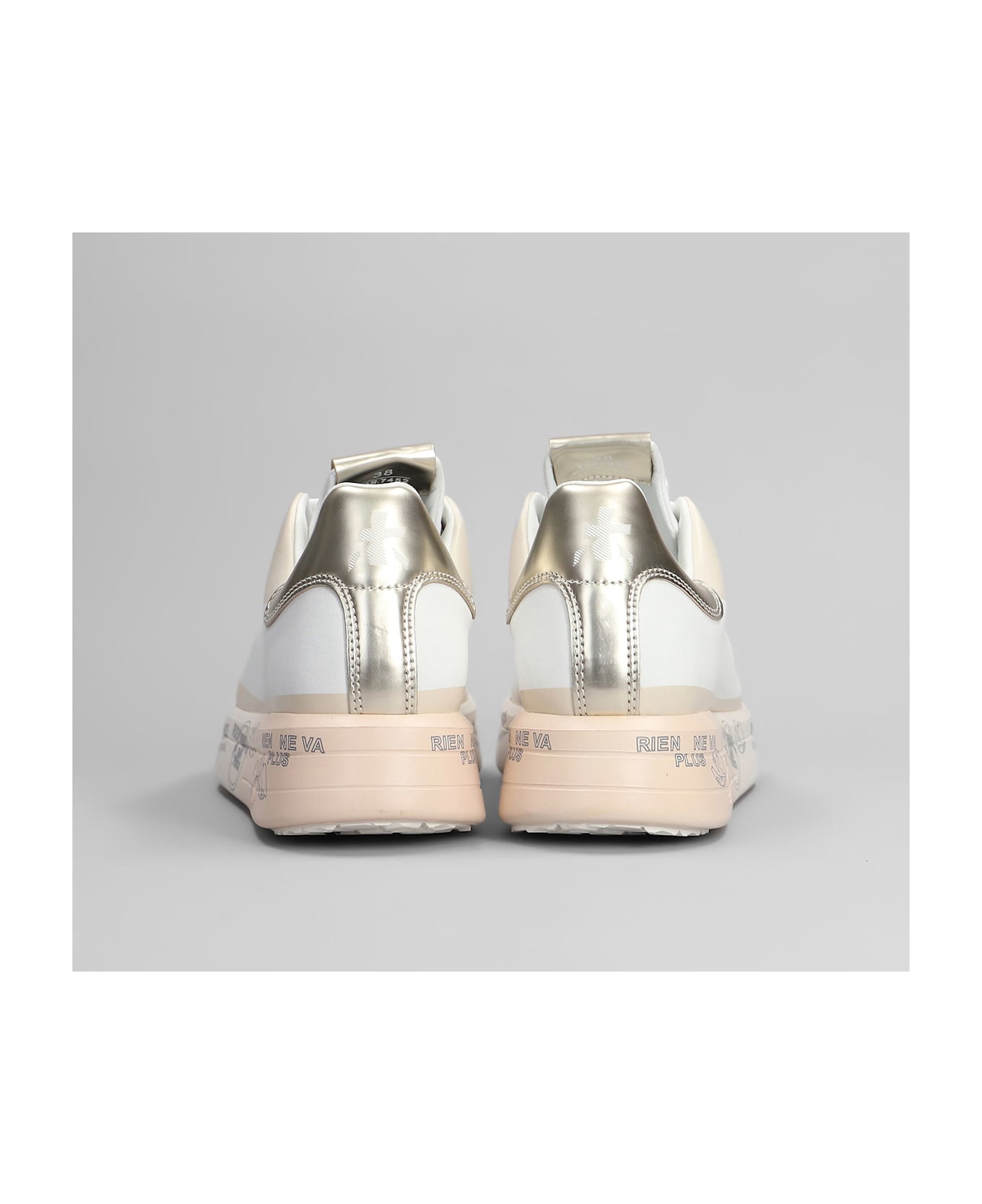 Premiata Belle Sneakers In White Leather - white