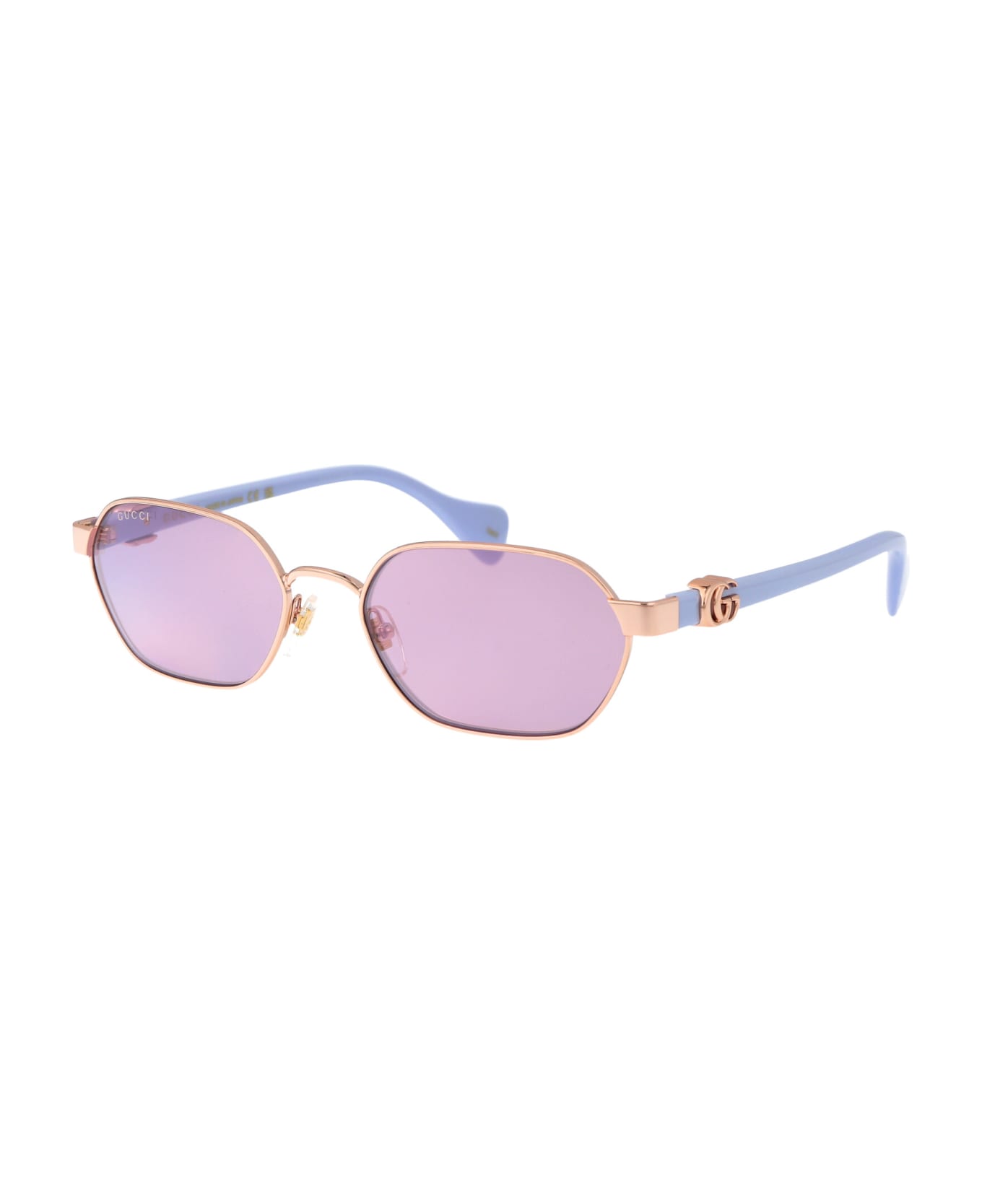 Gucci Eyewear Gg1593s Sunglasses - 004 GOLD VIOLET VIOLET