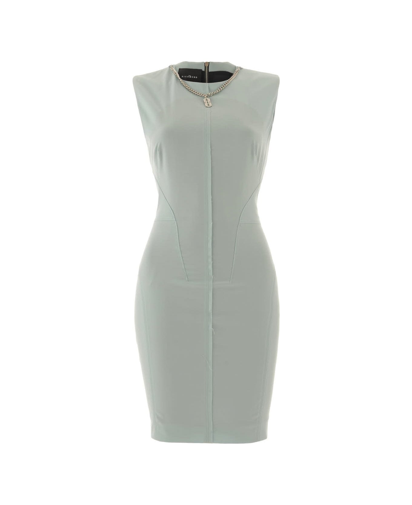 John Richmond Sleeveless Sheath Dress With Structured Shoulders - Turchese ワンピース＆ドレス