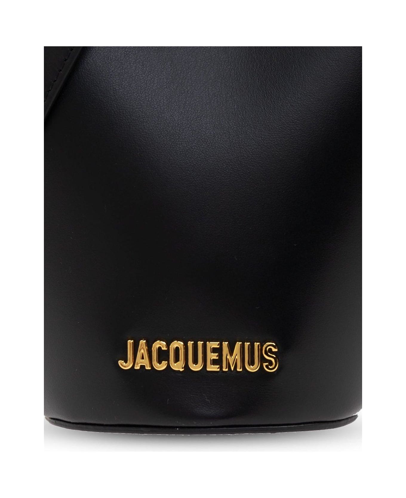 Jacquemus The Small Bambola Asymmetric Mini Bucket Bag - BLACK