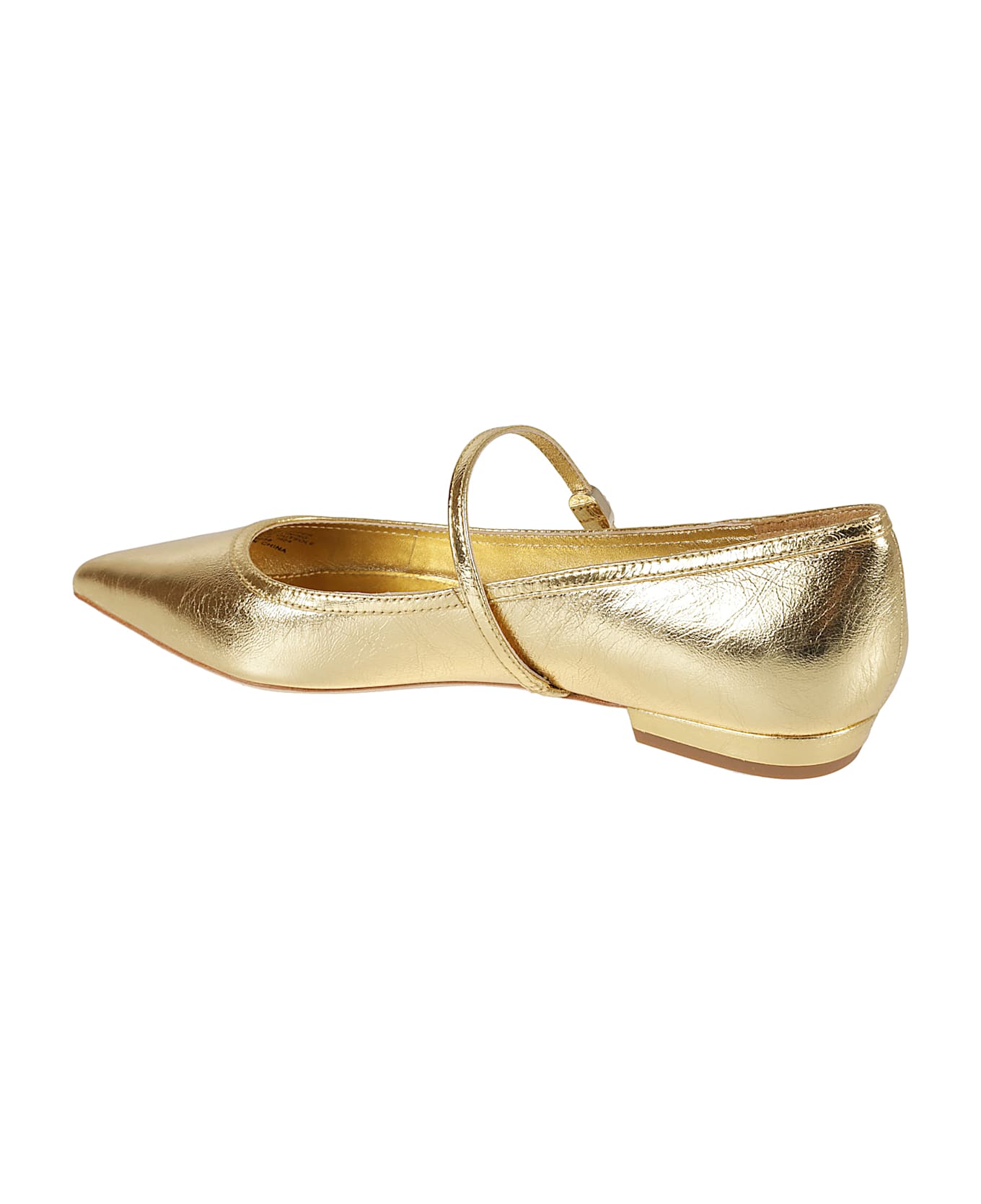 Tory Burch Double T Buckel Mary Jane Ballerinas - Gold Rush