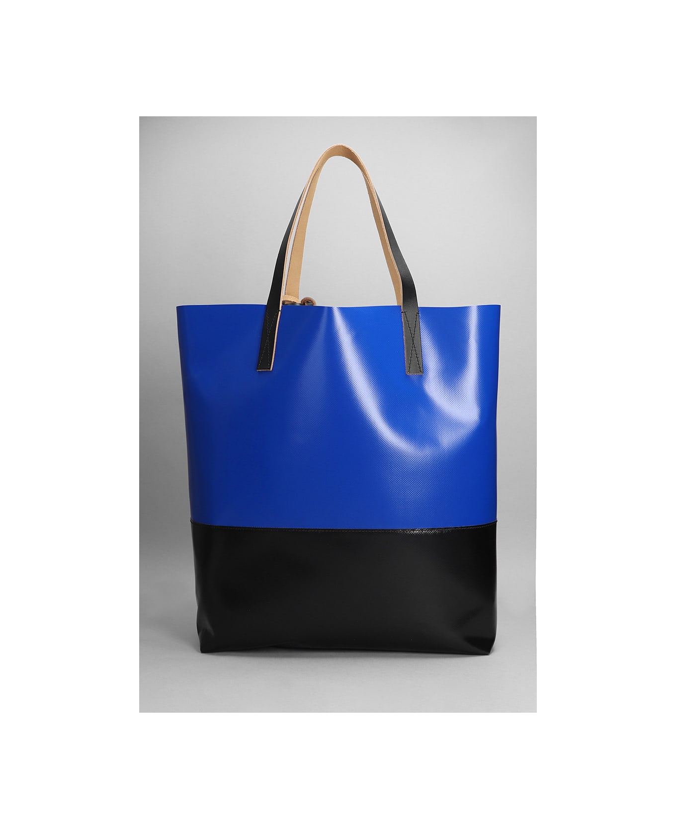 Marni Pvc Tribeca Shopping Bag - Blue