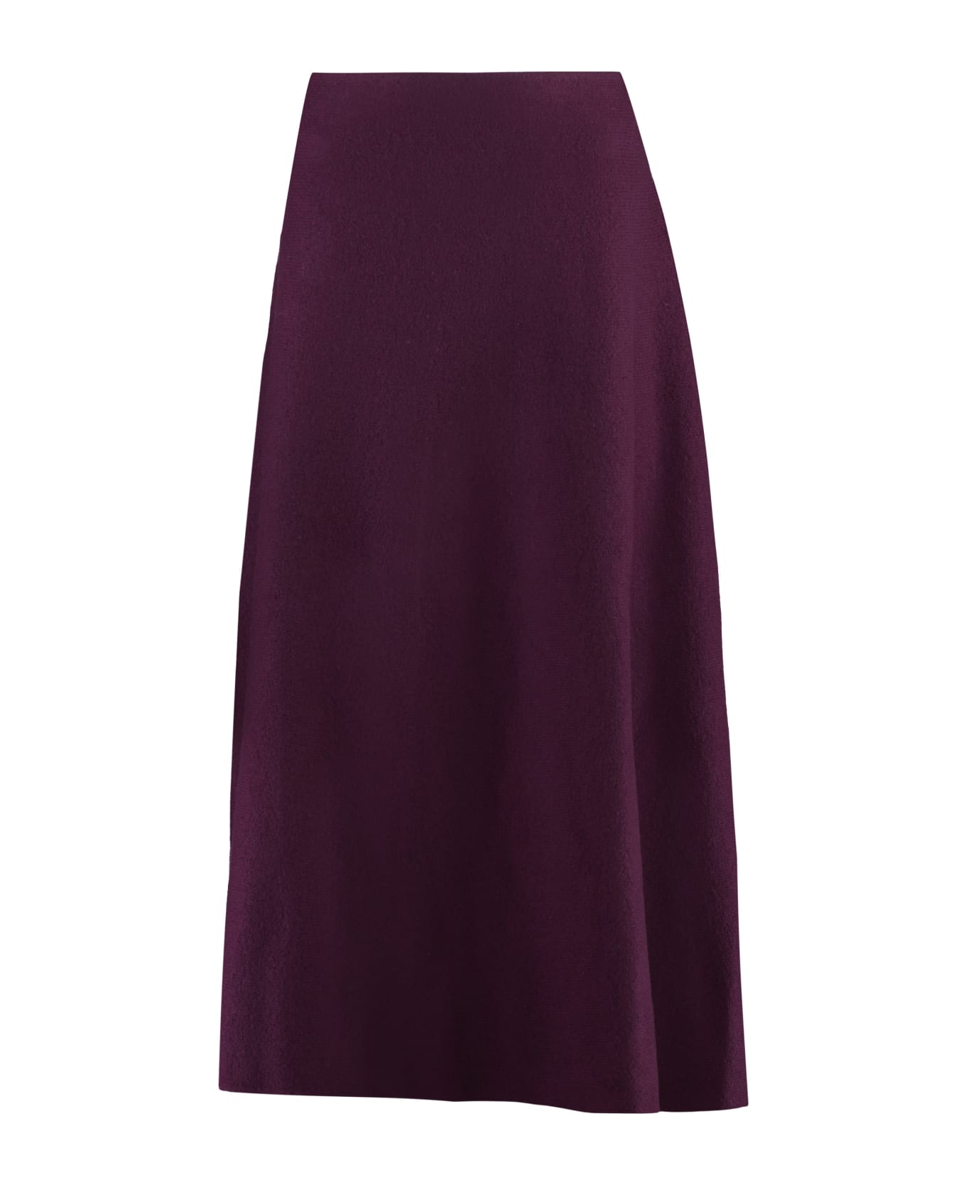 Jil Sander Wool Skirt - Red-purple or grape