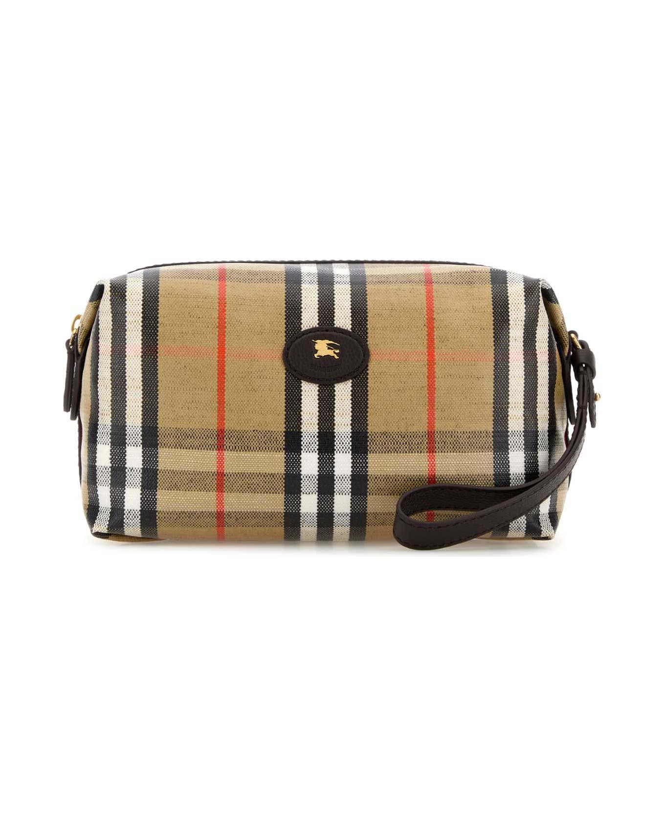 Burberry Printed Canvas Beauty Case - SANDPEAT