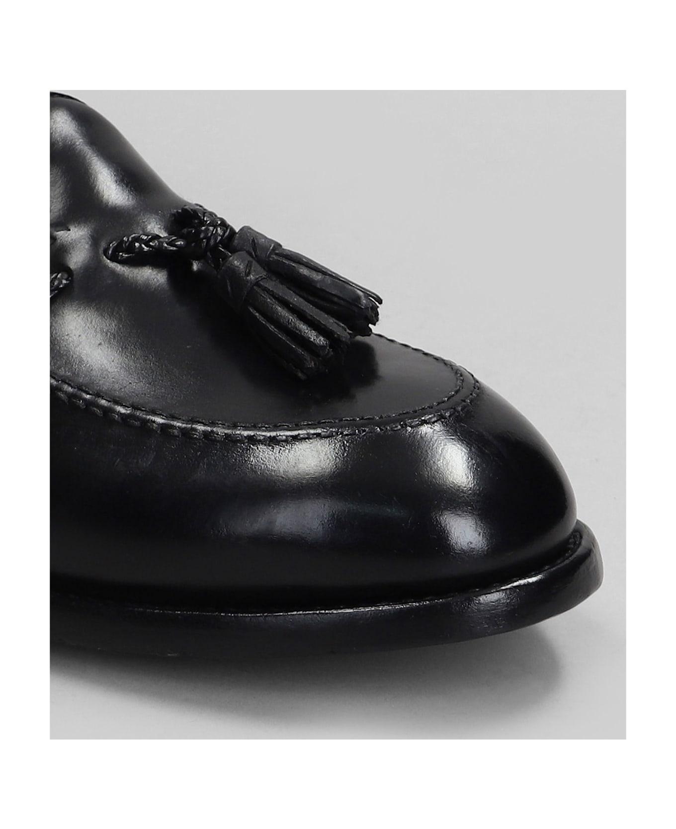 Premiata Loafers In Black Leather - black