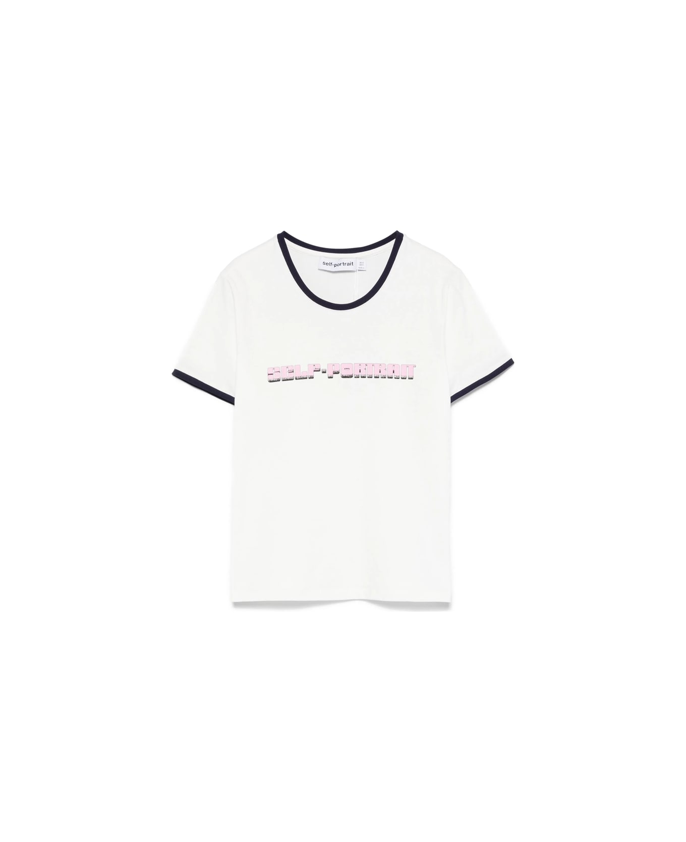 self-portrait T-shirt - WHITE