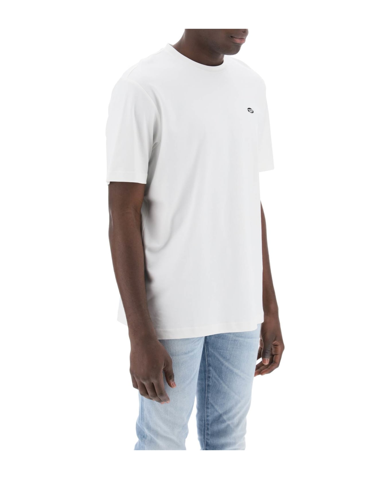 Diesel T-just-doval-pj Crewneck T-shirt - OFF WHITE (White)