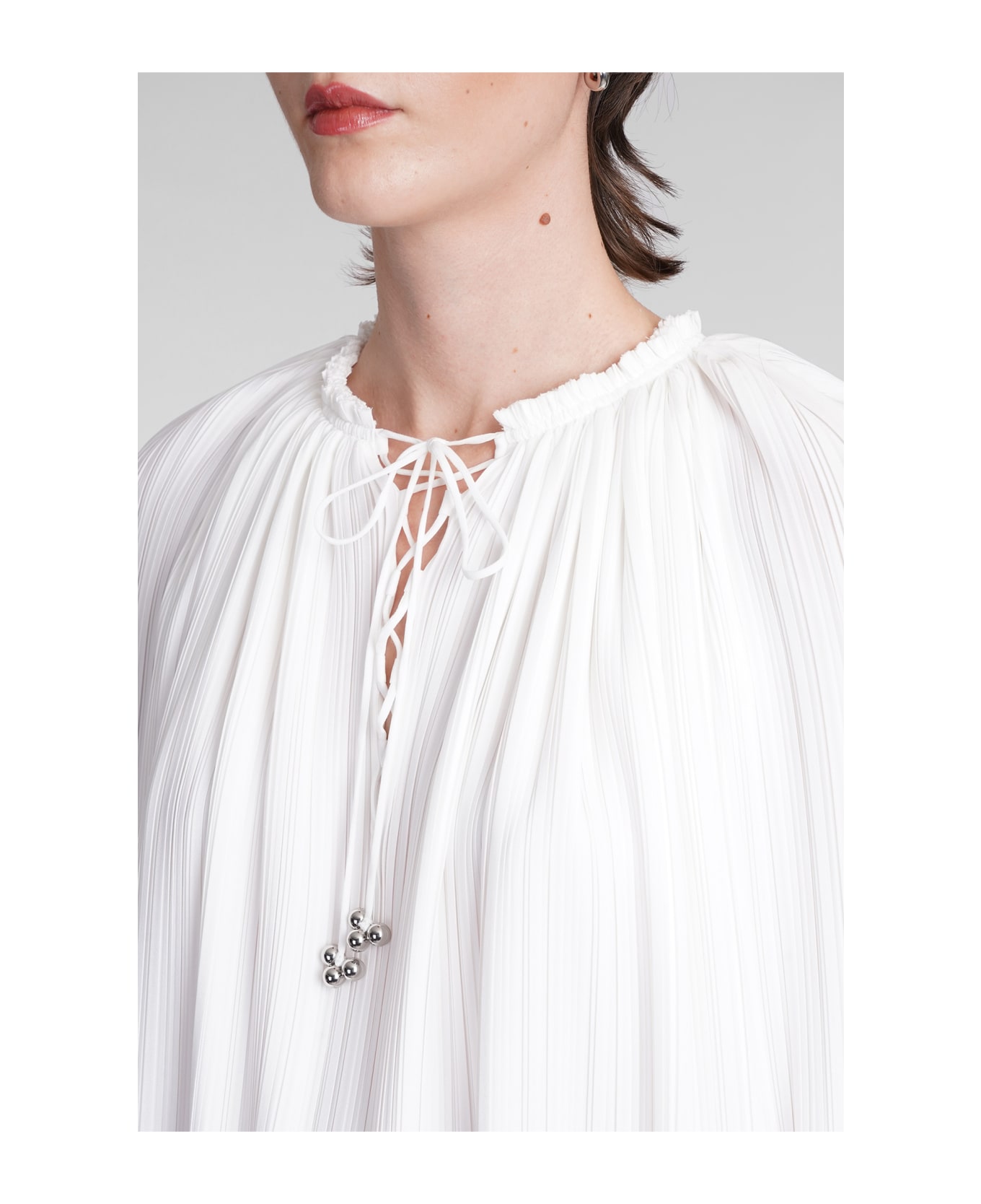 Lanvin Blouse In Beige Polyester - White
