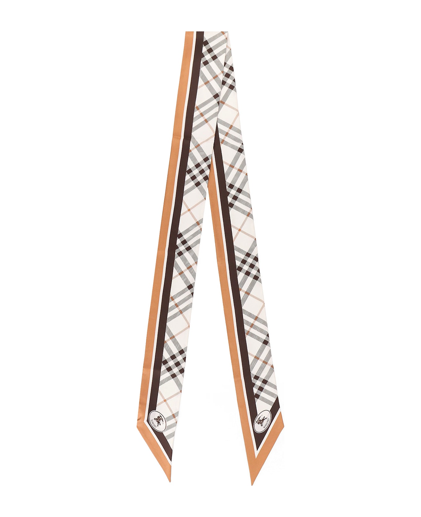 Burberry Silk Bandeau - Pebble white