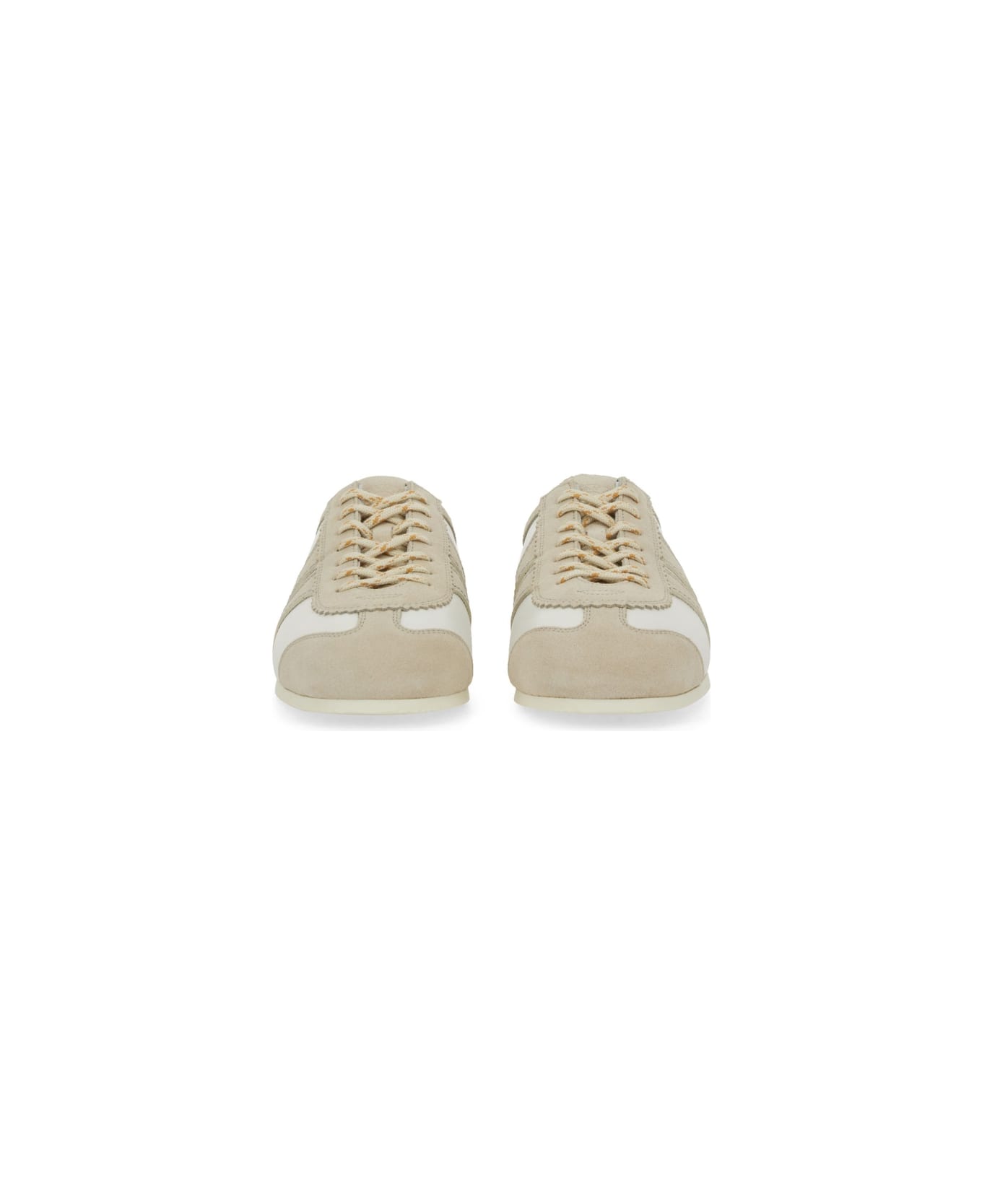 Dries Van Noten Leather Sneaker - WHITE
