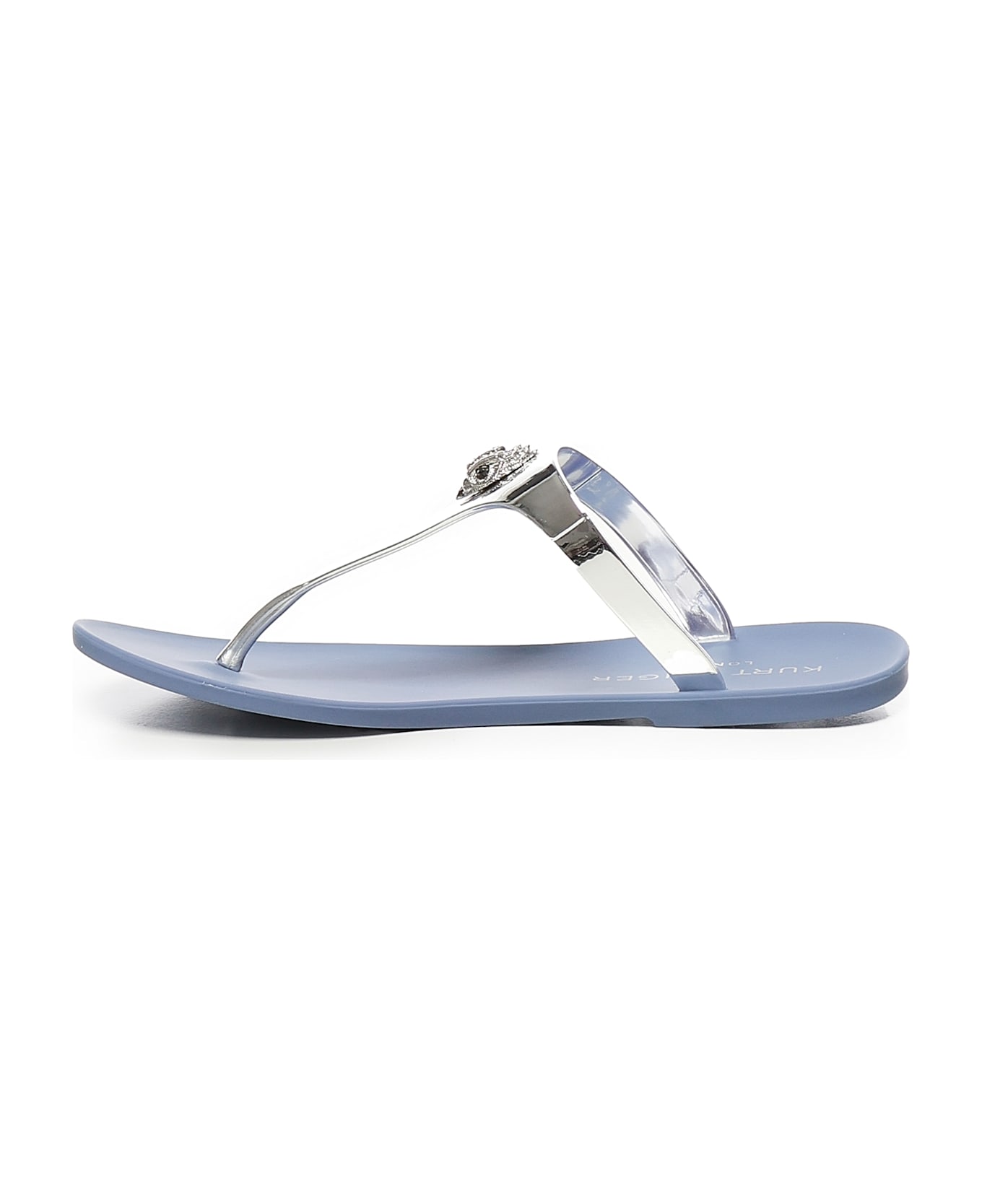 Kurt Geiger Maddison T-bar Flip Flops - Silver