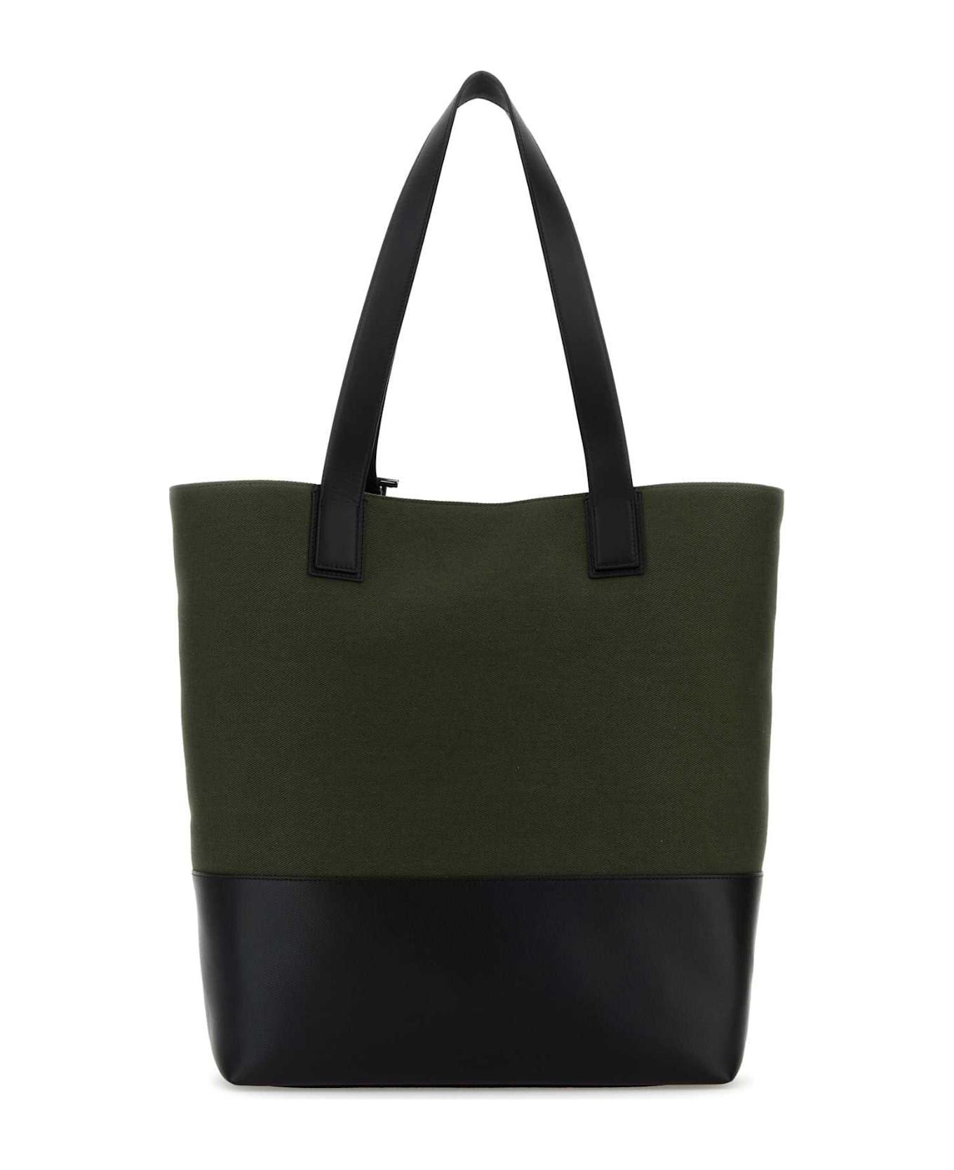 Alexander McQueen Army Green Canvas Shopping Bag - KHAKI