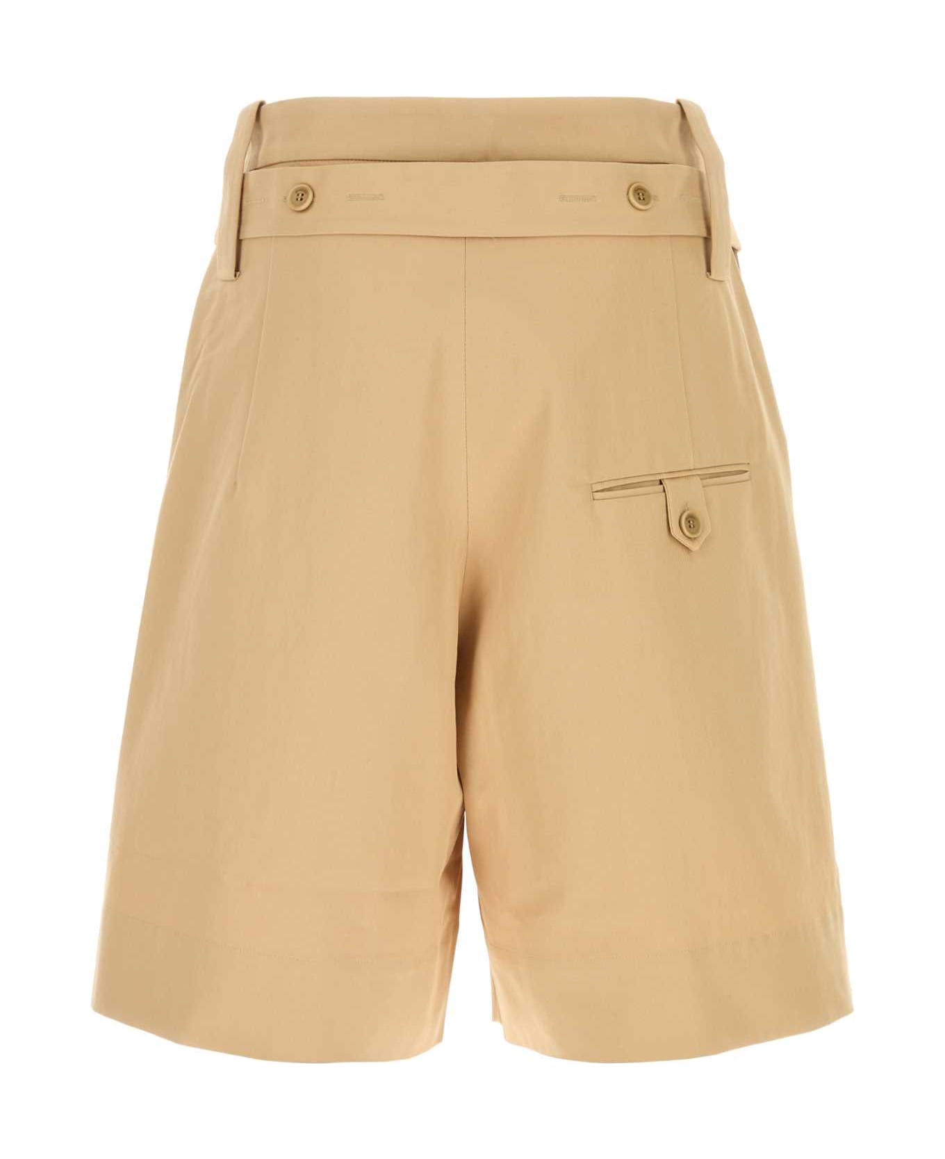 J.W. Anderson Beige Cotton Bermuda Shorts - BEIGE