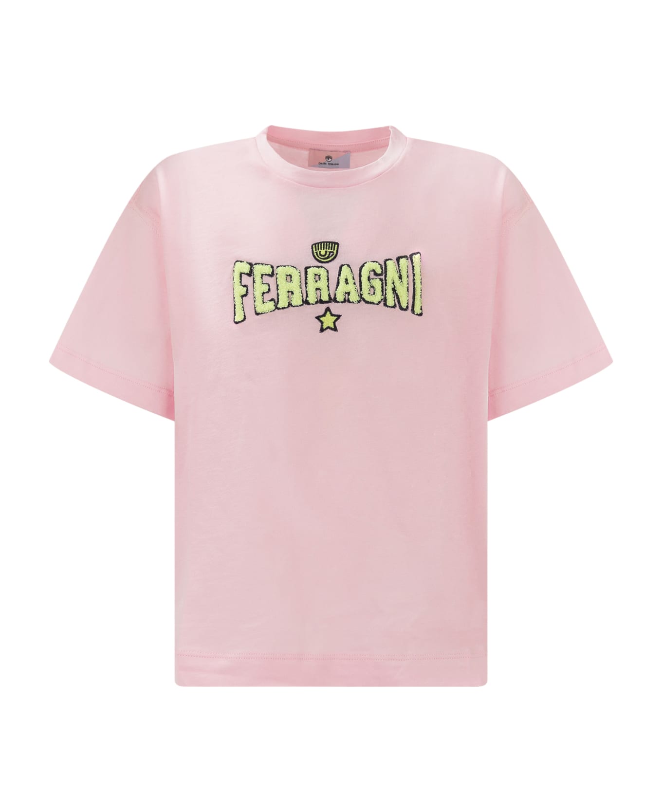 Chiara Ferragni T-shirt With Logo - ROSA FAIRYTALE Tシャツ＆ポロシャツ