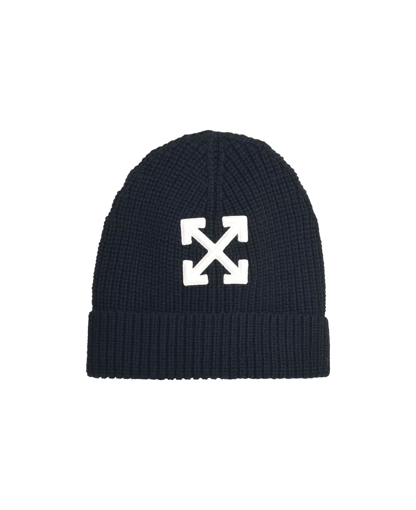 Off-White 
arrow
 Black Wool Beanie - Black