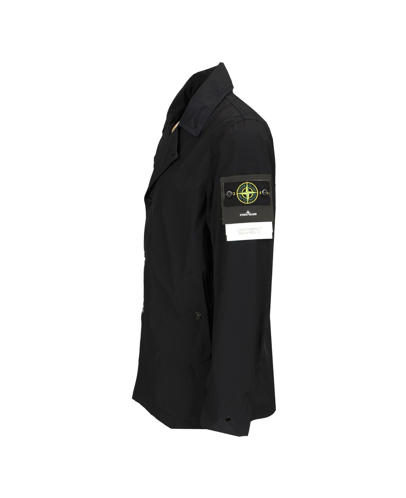 Short Nylon Trench Coat - Thumbnail 4