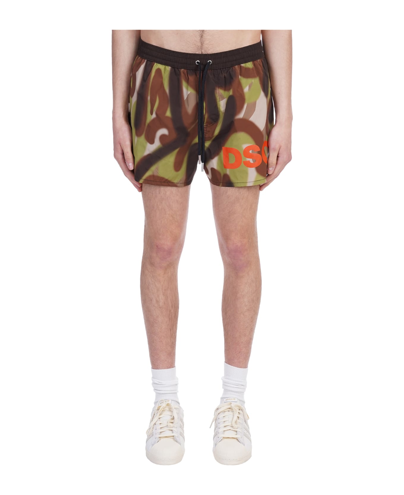 Dsquared2 Beachwear In Camouflage Polyamide - camouflage