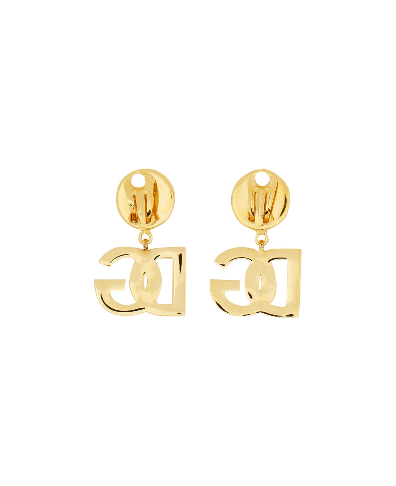 Dolce & Gabbana Orecchini Con Logo Dg - GOLD