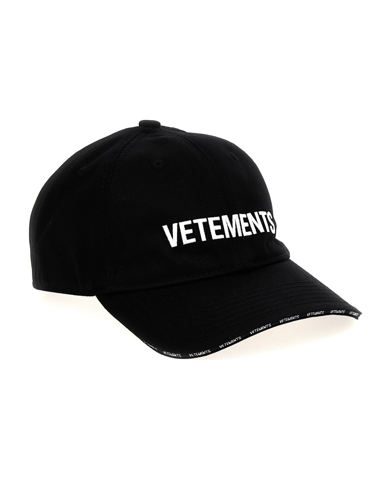 VETEMENTS Logo Cap - BLACK