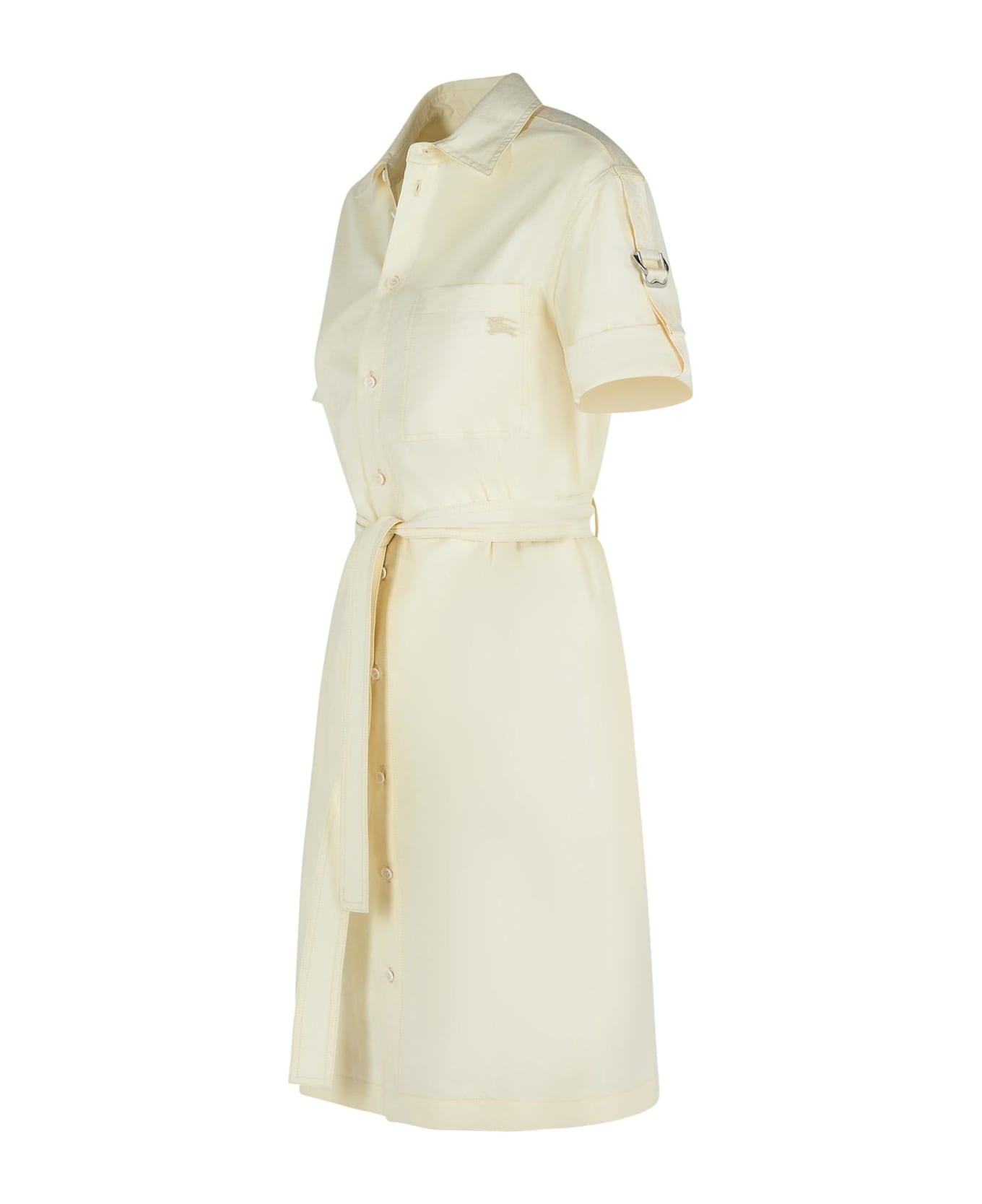 Burberry Cream Silk Blend Dress - Cream