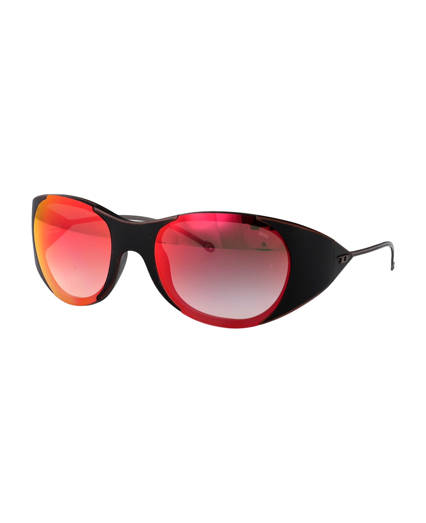 Diesel 0dl3003 Sunglasses - Green Gradient Brown Mirror Red