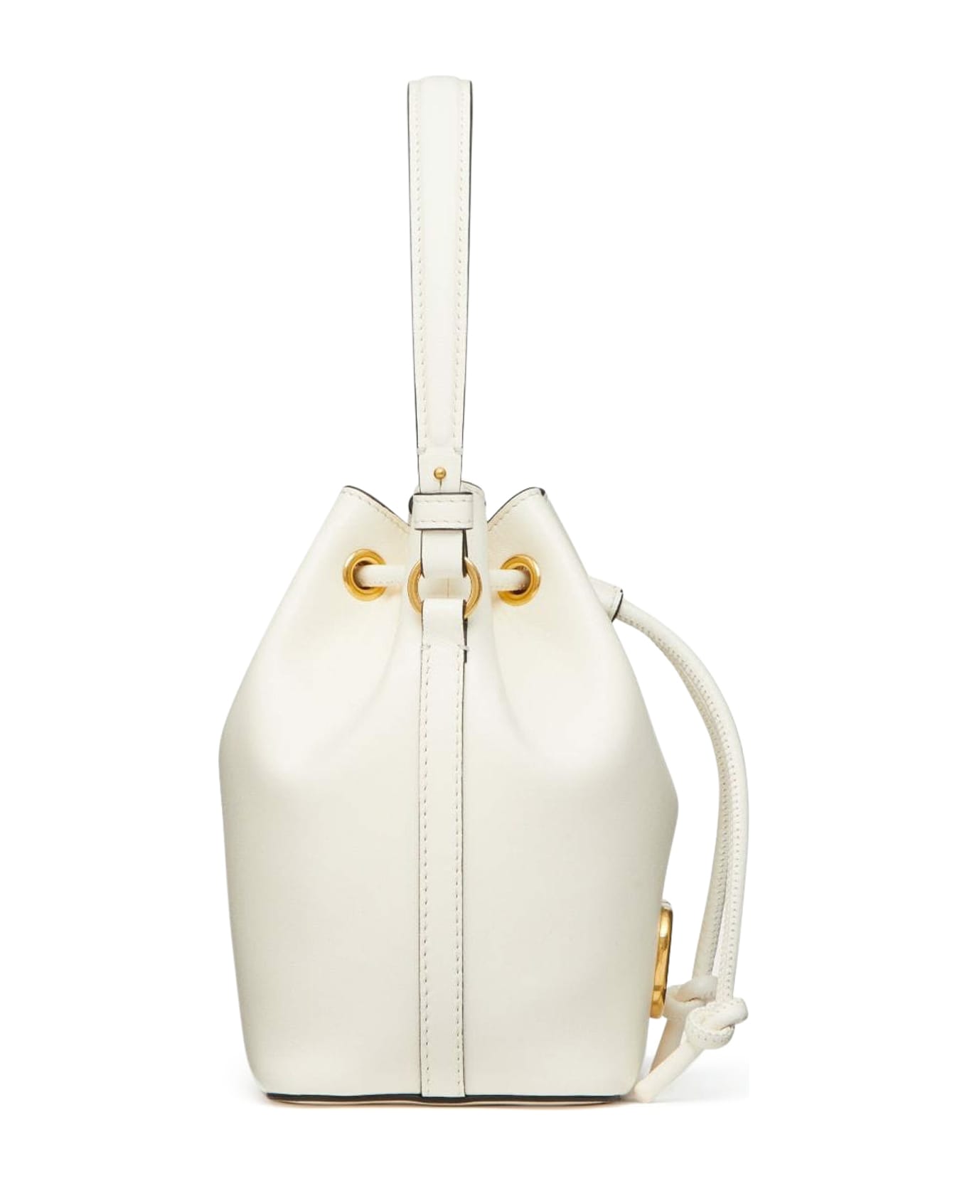 Valentino Garavani Vlogo Signature Bucket Bag - White