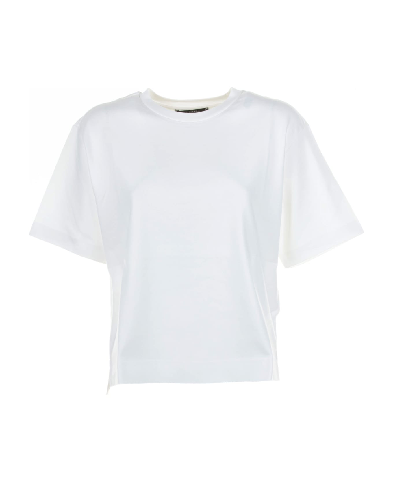 Weekend Max Mara White Cotton T-shirt - BIANCO
