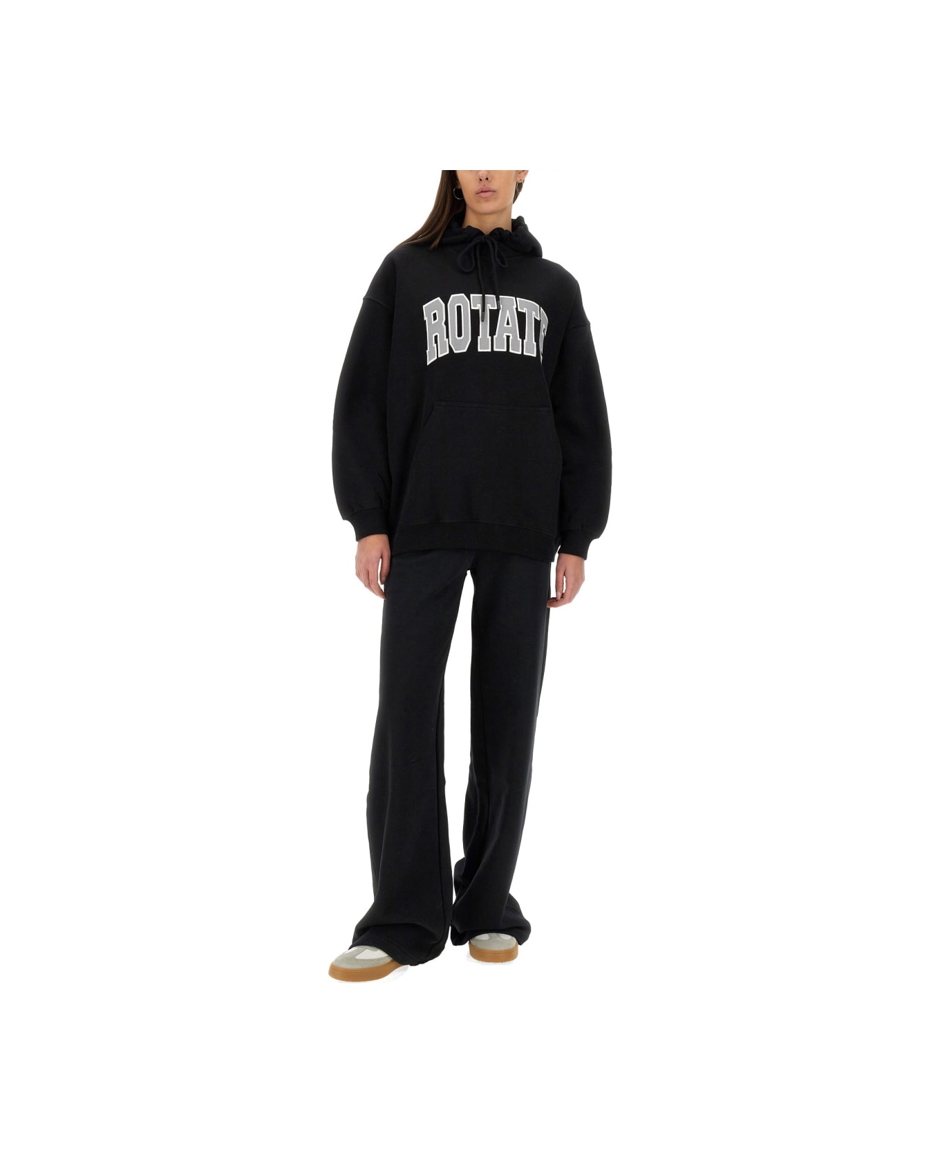 Rotate by Birger Christensen Heavy Cotton Sweatshirt - BLACK