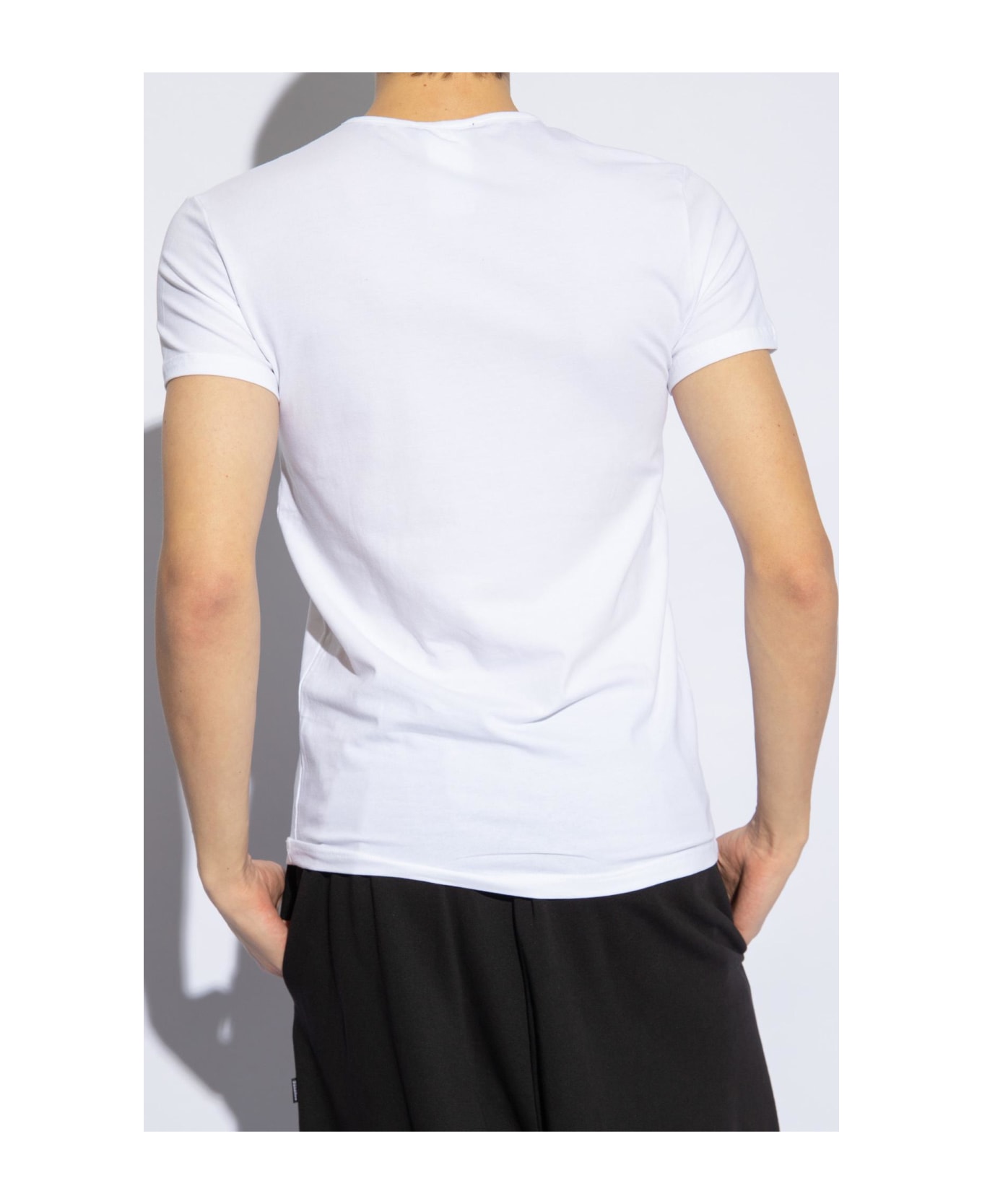 Versace T-shirt Two-pack - WHITE/BLACK