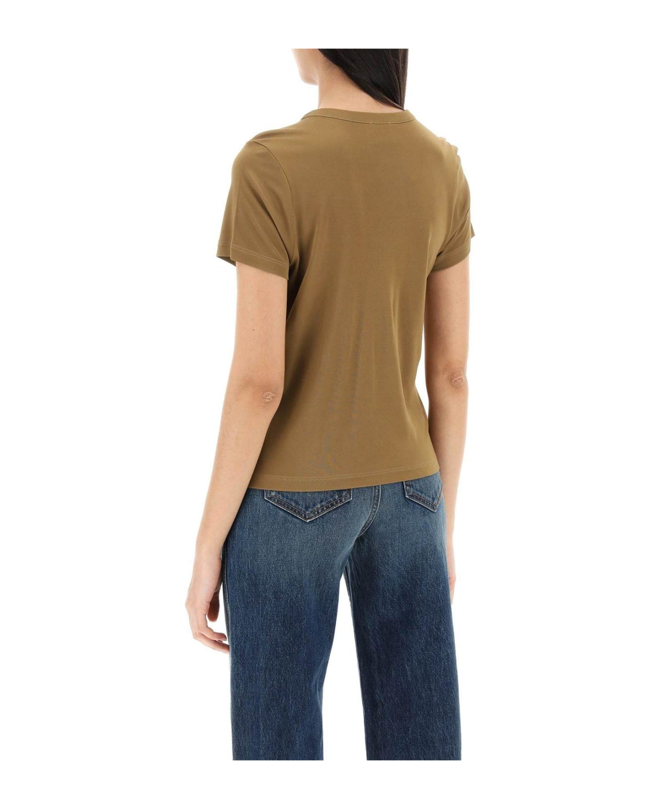 Khaite Round Neck T-shirt - Toffee