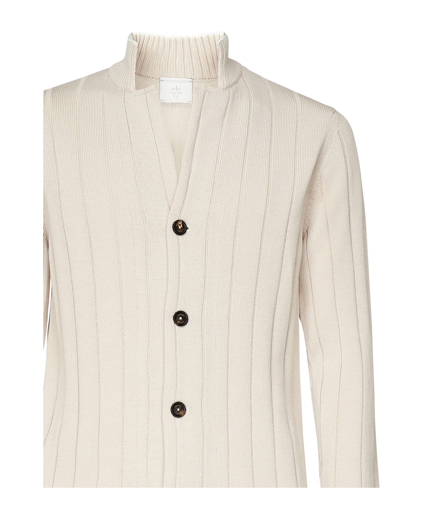 Eleventy Cotton Cardigan - SAND